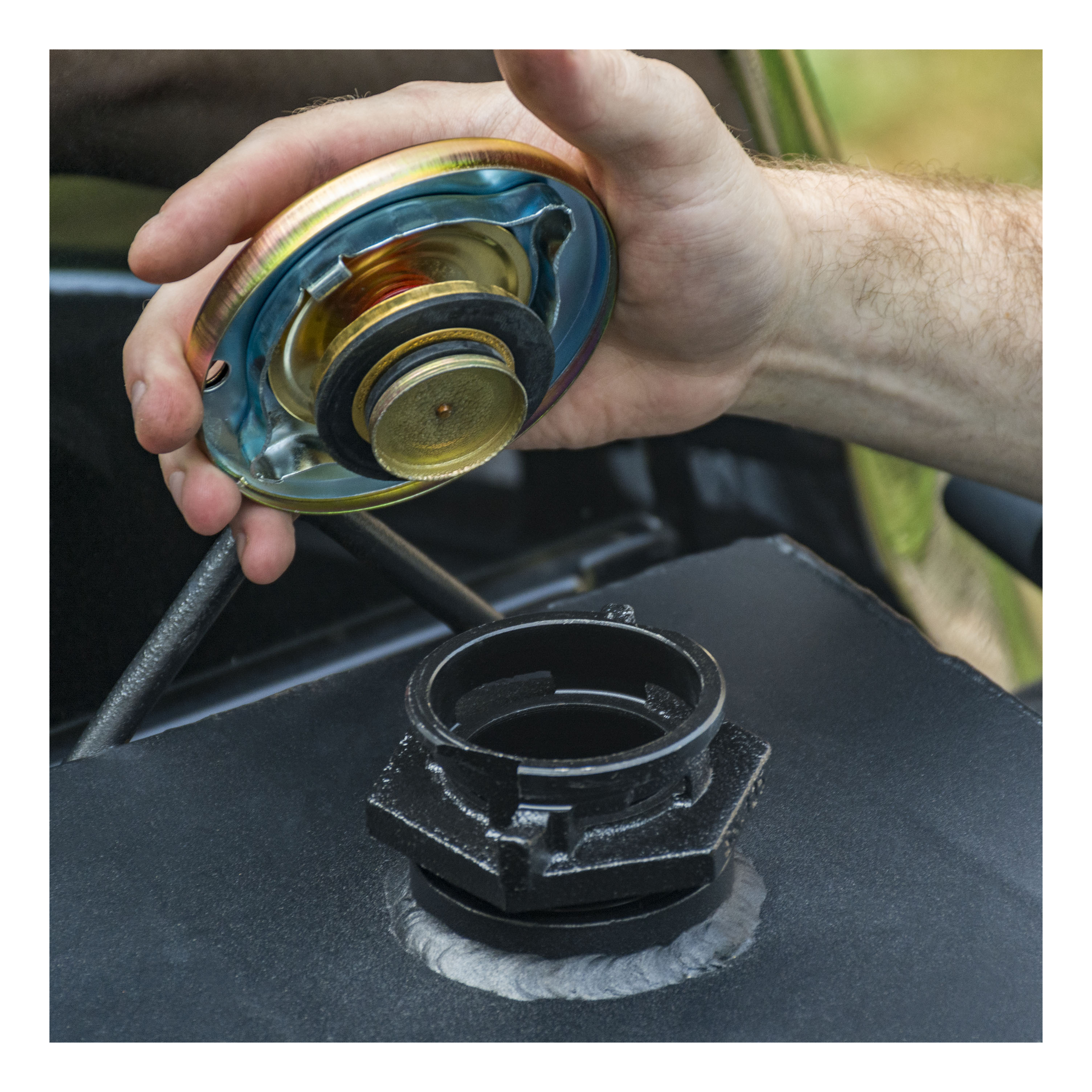 UWS Matte Black 45-Gallon Rectangle Steel Transfer Tank ST-45-R-MB thumbnail 3