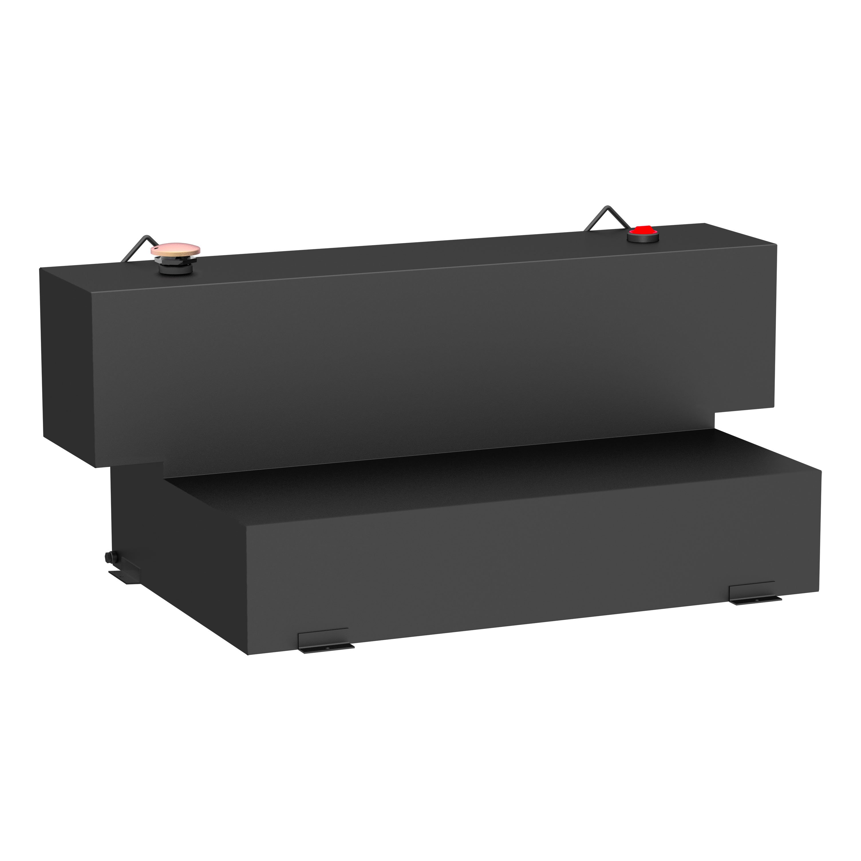 UWS Matte Black Hammerhead-Style 100-Gallon L-Shape Steel Transfer Tank ST-100HH-MB thumbnail 0