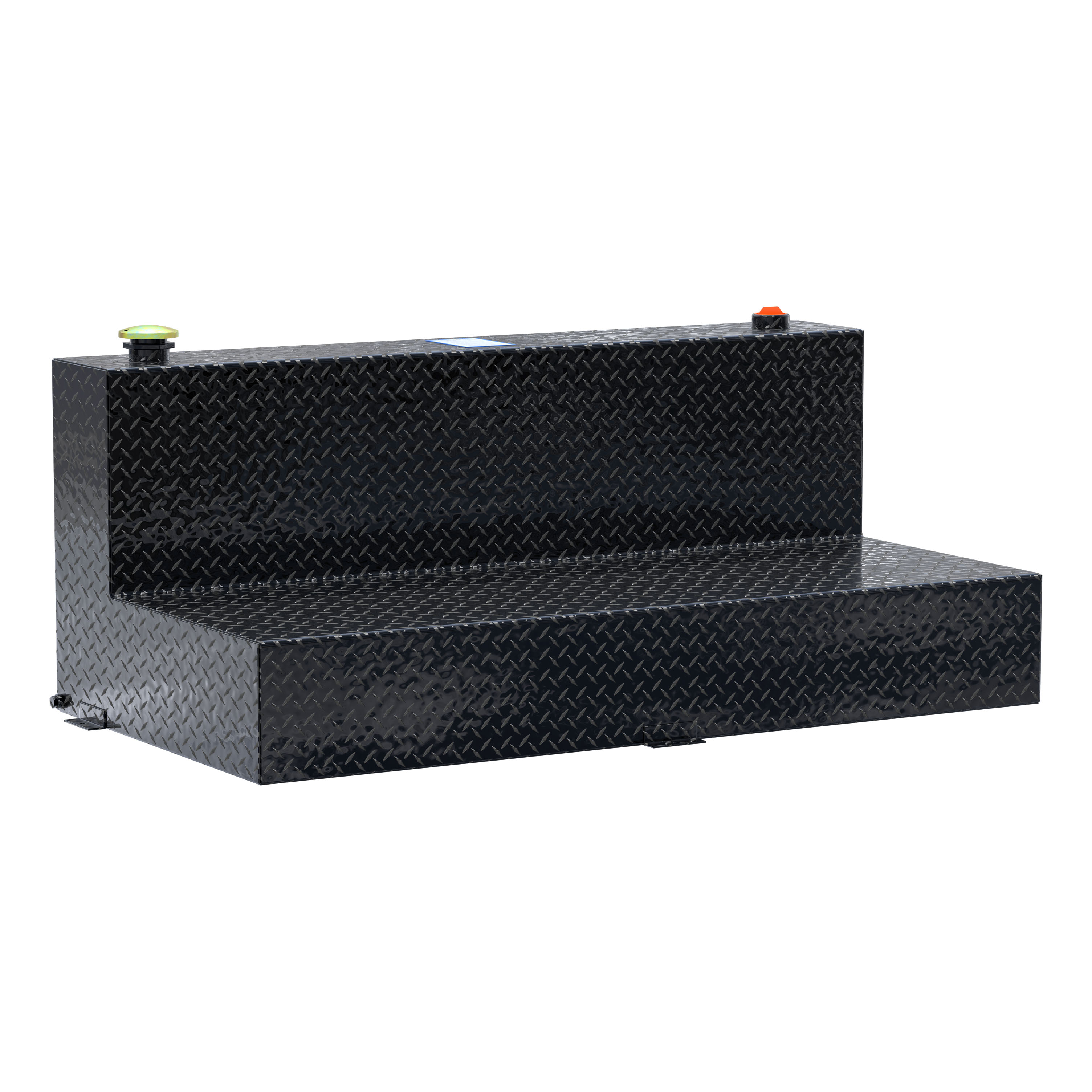 UWS Gloss Black 100-Gallon L-Shape Aluminum Transfer Tank TT-100-L-T-P-B thumbnail 0