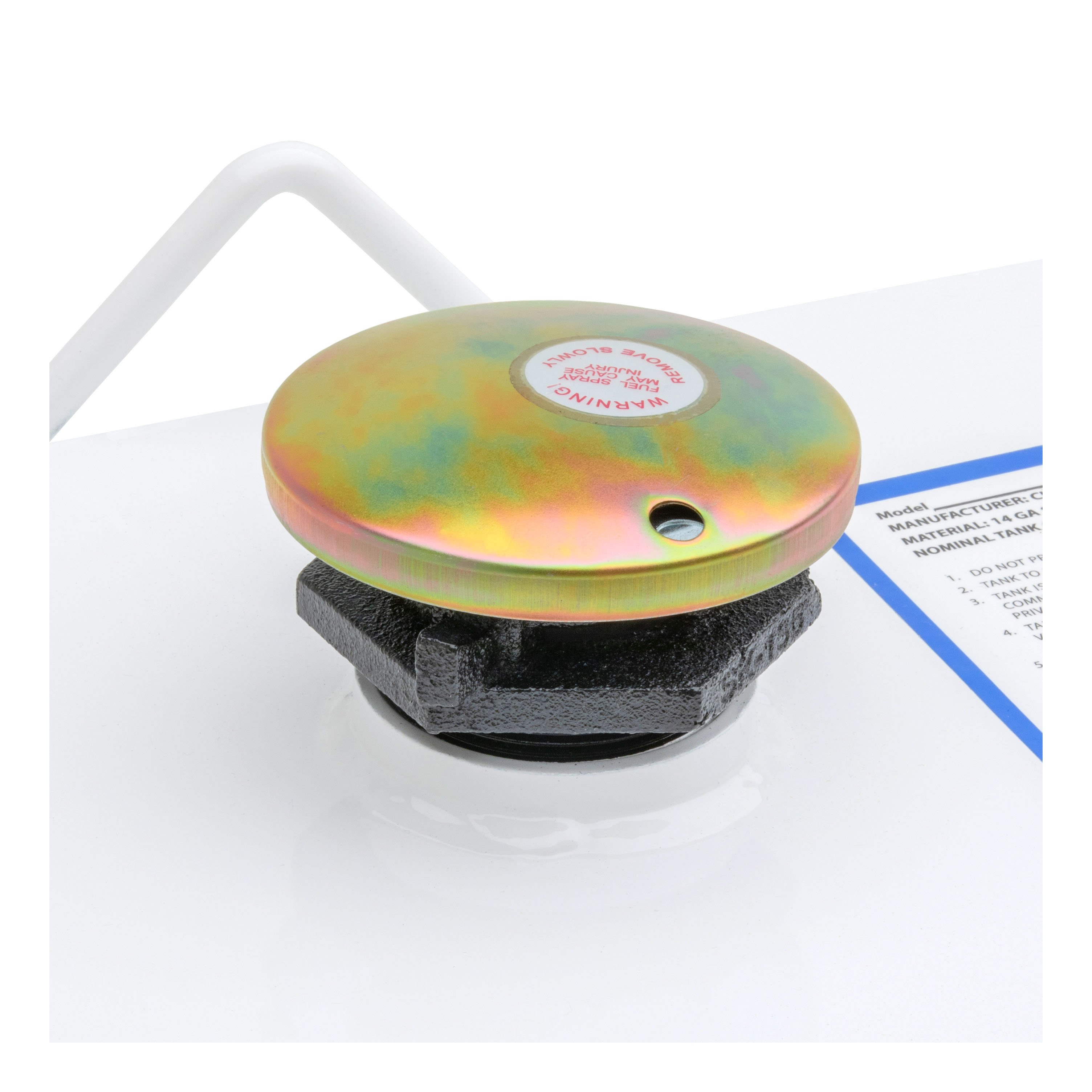 UWS White 53-Gallon Rectangle Steel Transfer Tank ST-53-R-W thumbnail 3