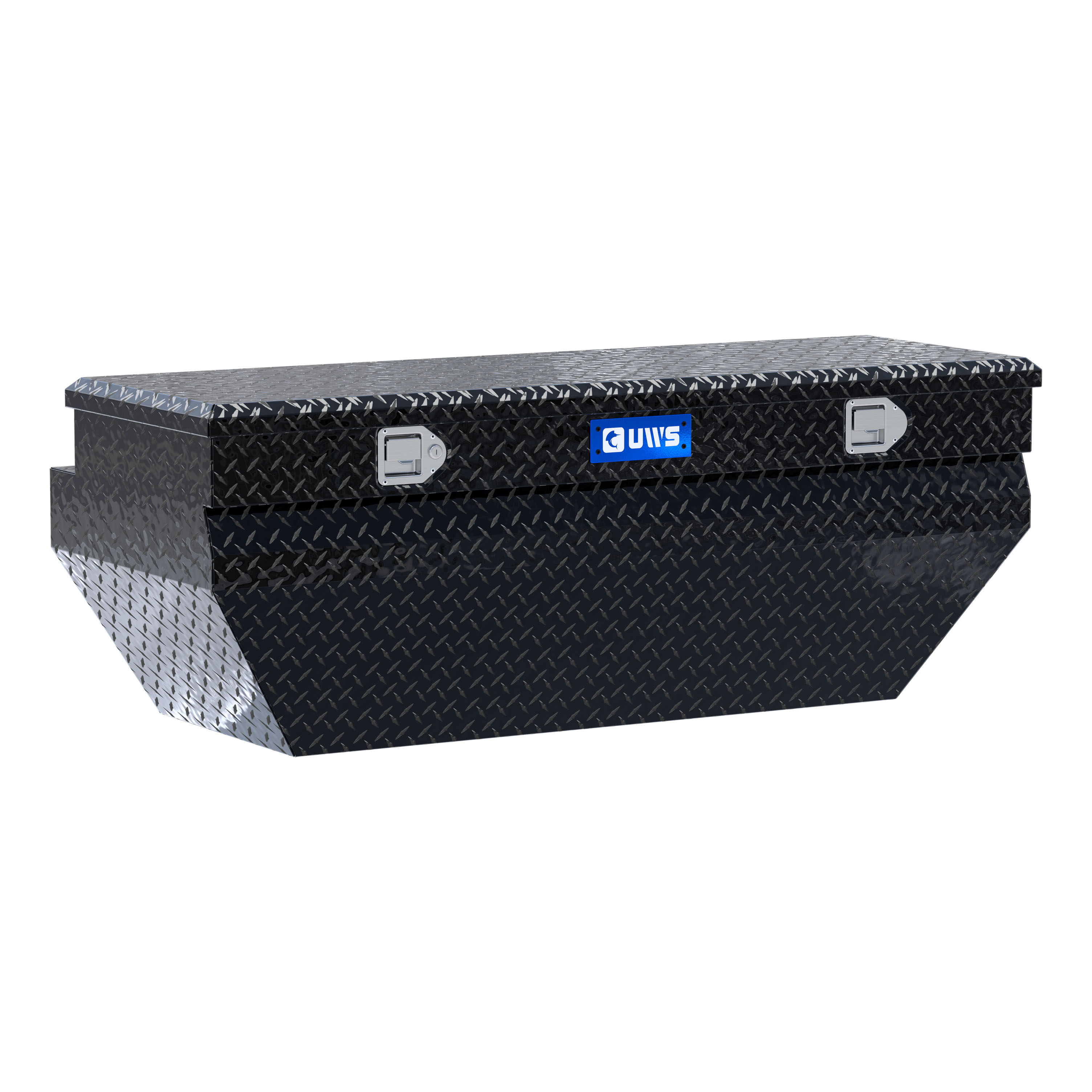 UWS Gloss Black Aluminum 55" Wedged Angled Utility Chest Box (Heavy Packaging) EC20322 thumbnail 0