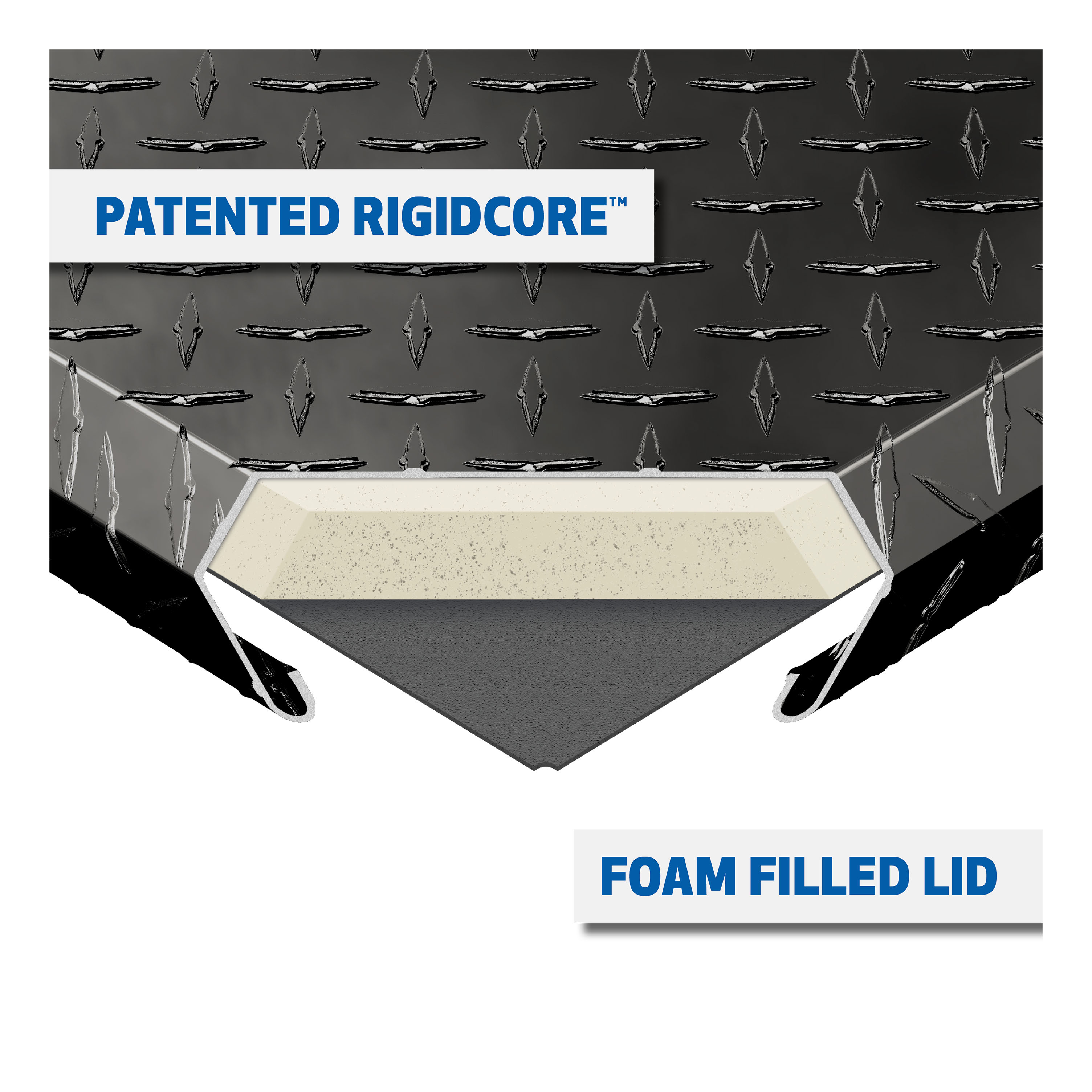 UWS Gloss Black Aluminum 62" Wedged Angled Utility Chest Box (Heavy Packaging) EC20382 thumbnail 4