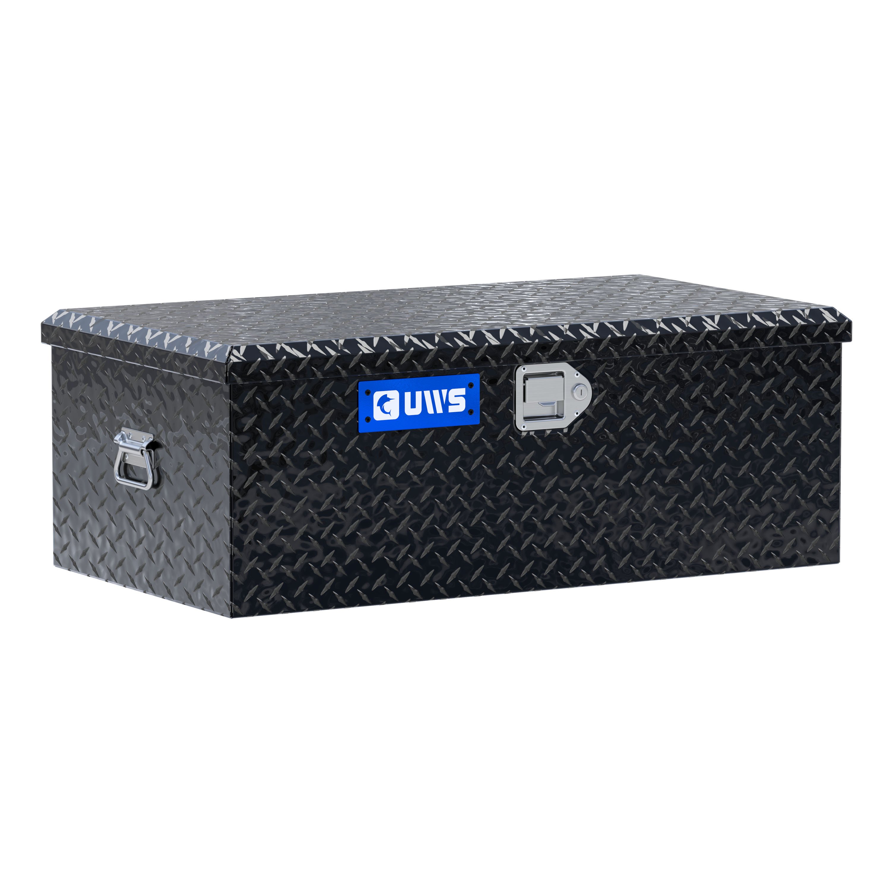 UWS Gloss Black Aluminum 36" Foot Locker FOOT-LOCKER-BLK thumbnail 0