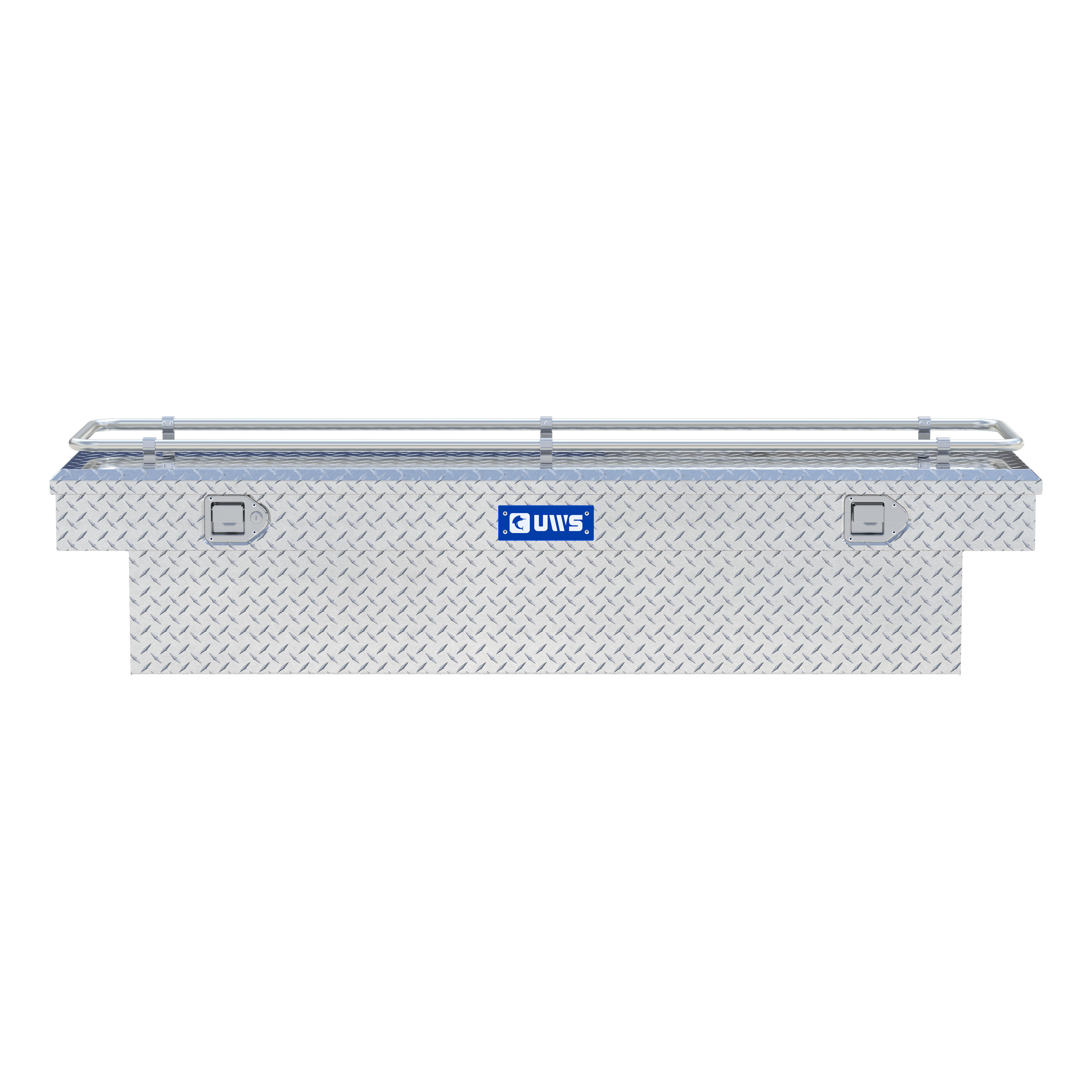 UWS Bright Aluminum 69" Crossover Truck Tool Box with Rail TBS-69-R thumbnail 1