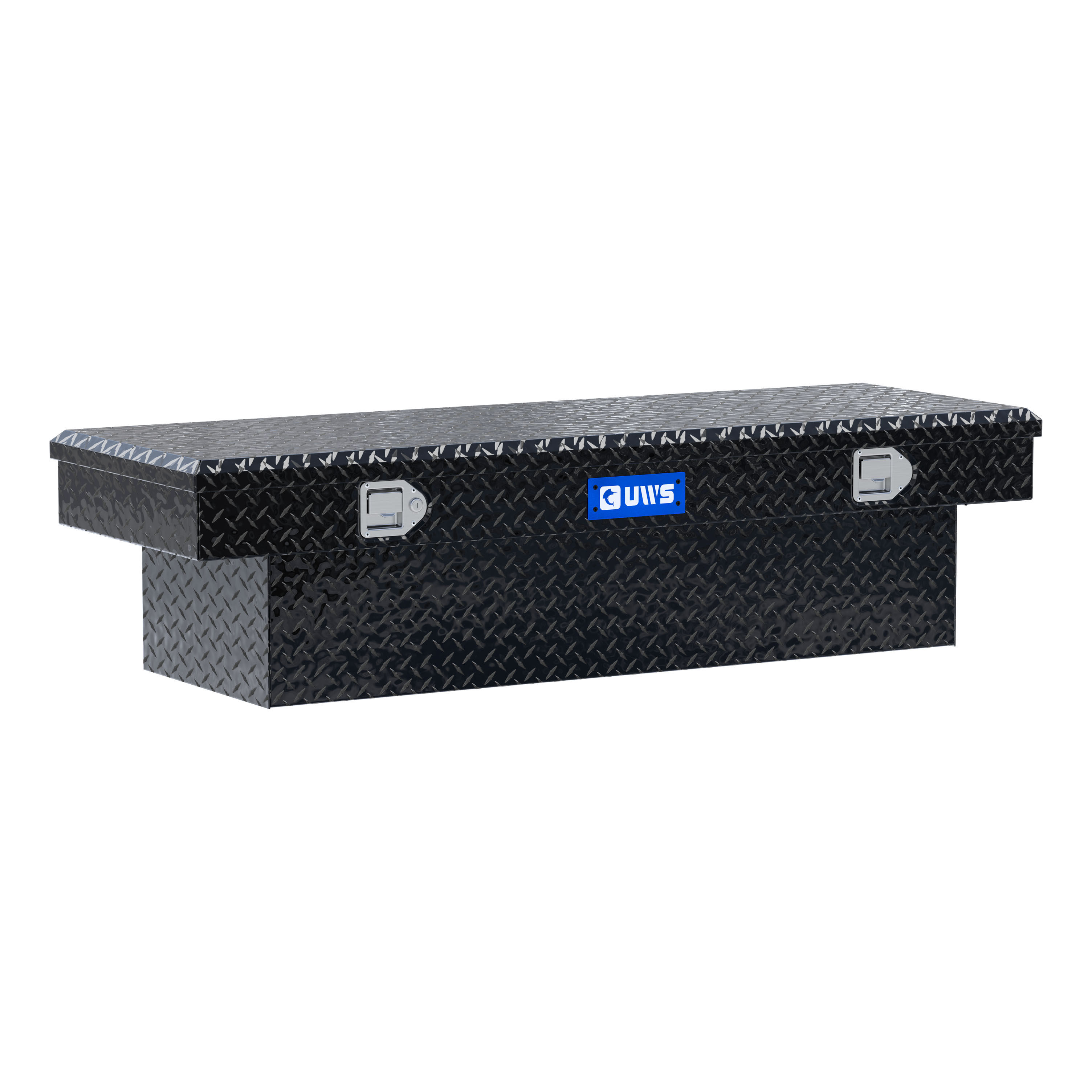 UWS Gloss Black Aluminum 58" Truck Tool Box with Low Profile TBS-58-LP-BLK thumbnail 0
