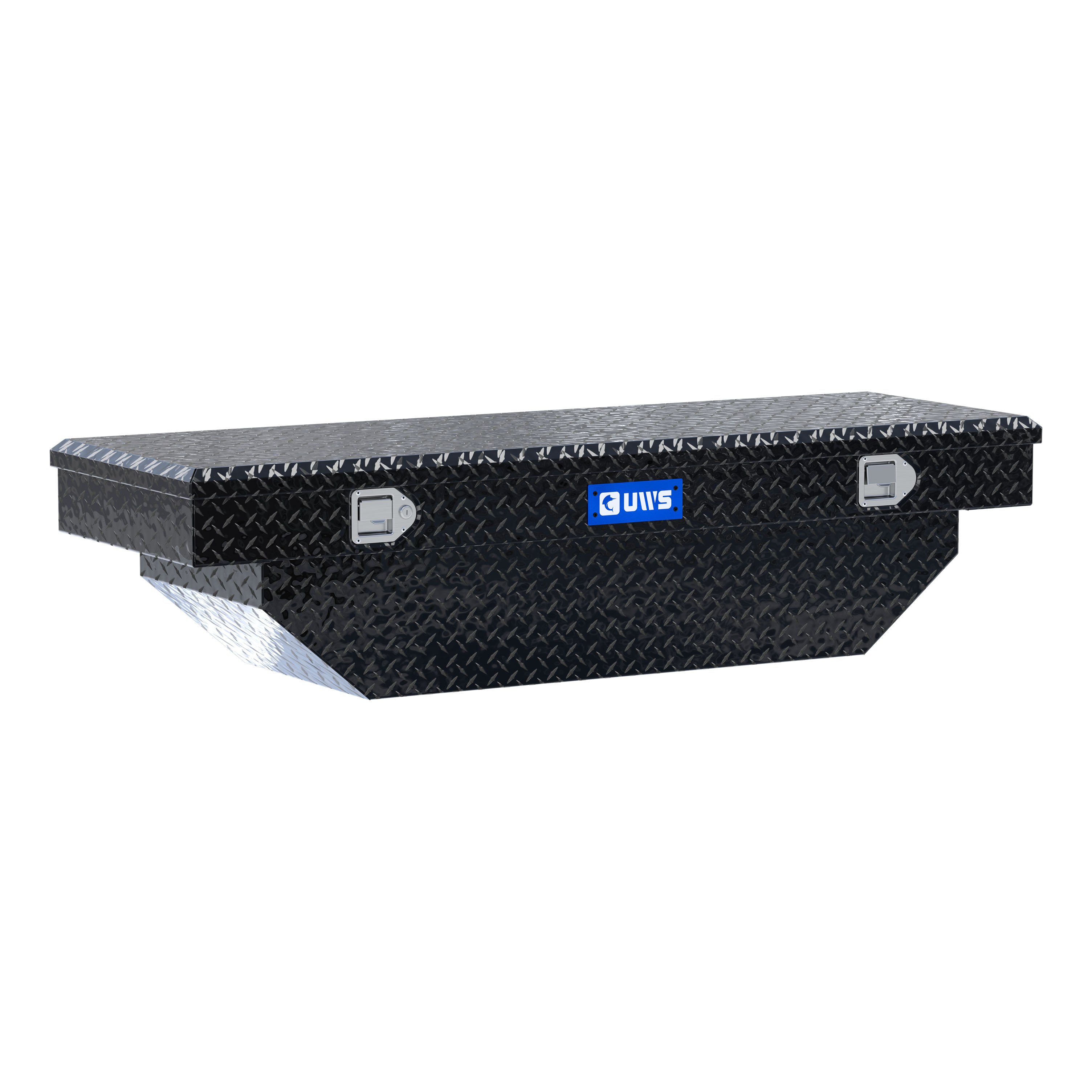 UWS Gloss Black Aluminum 60" Angled Crossover Truck Tool Box (Heavy Packaging) EC10182 thumbnail 0
