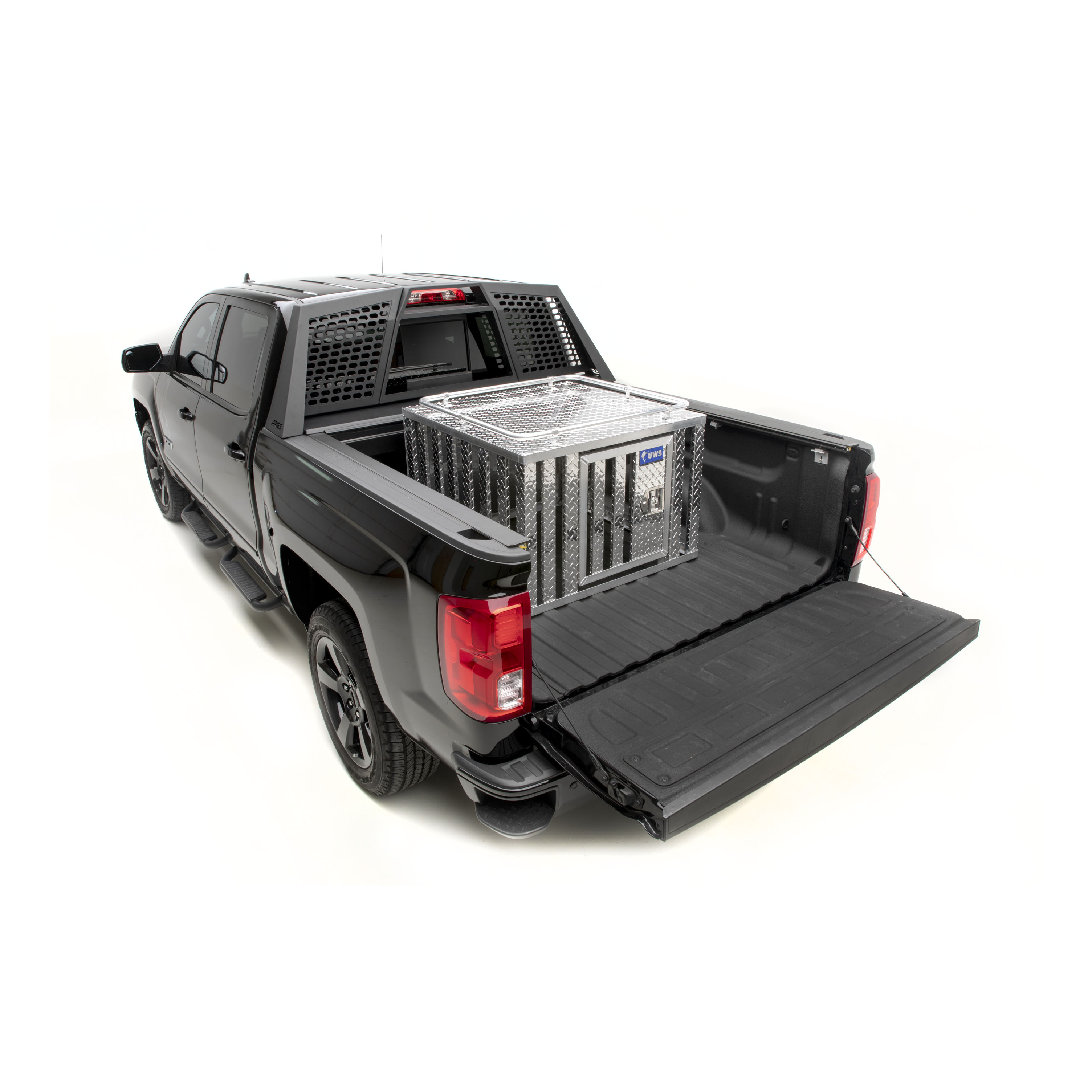 UWS Bright Aluminum 36" x 36" Single-Door Dog Box DB-3636 thumbnail 3