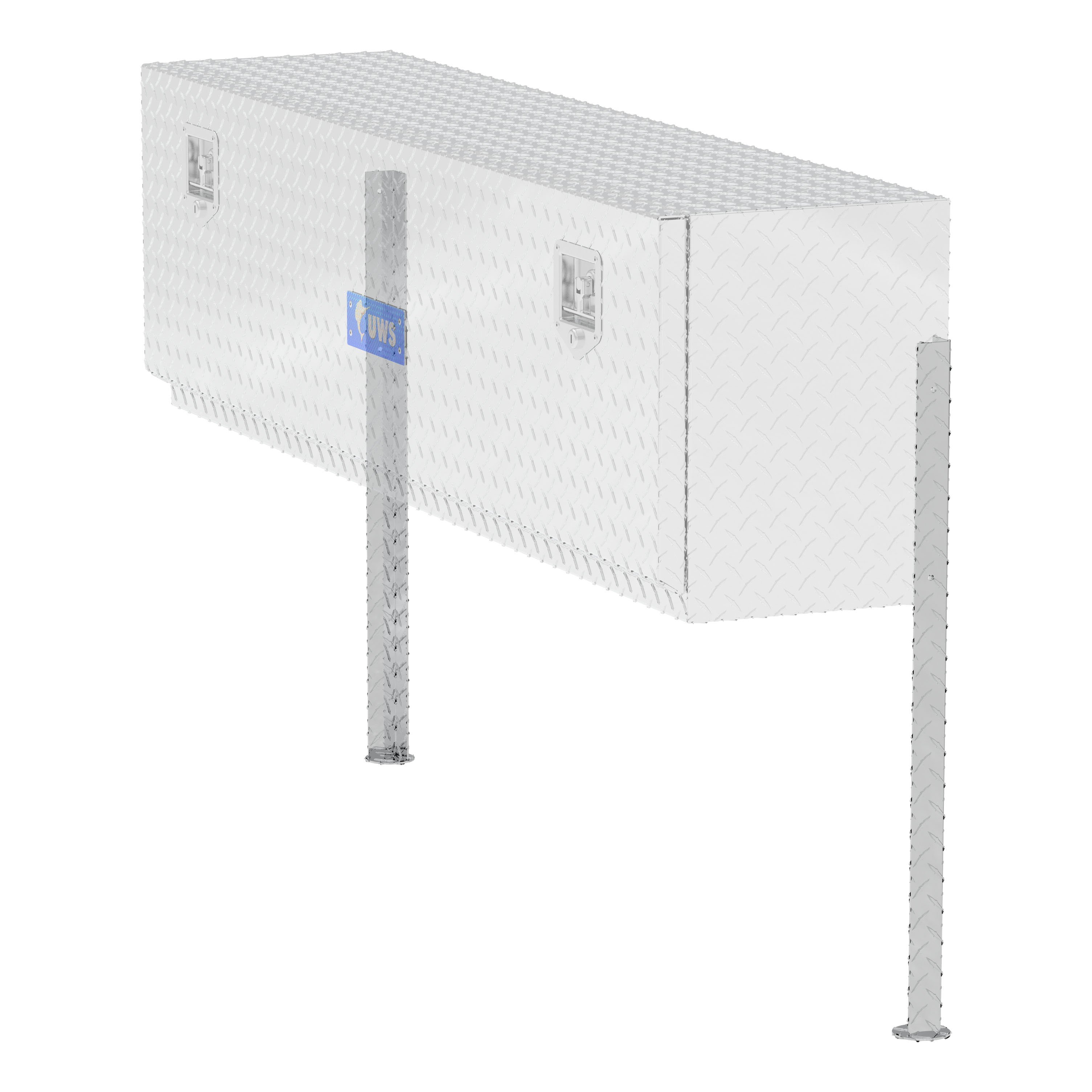 UWS Replacement Bright Aluminum Topside Truck Tool Box Leg TBTS-LEGS thumbnail 2