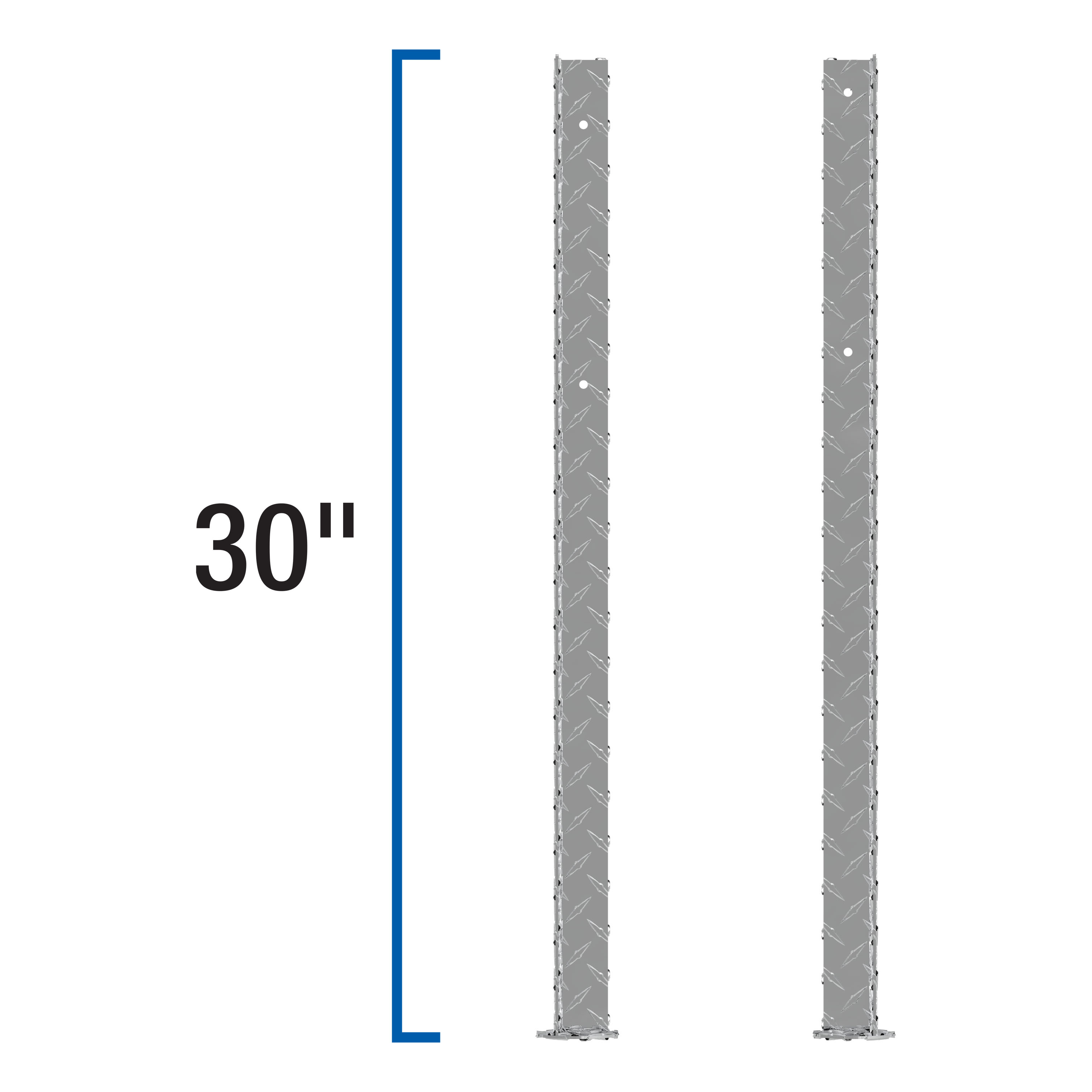 UWS Replacement Bright Aluminum Topside Truck Tool Box Leg TBTS-LEGS thumbnail 3