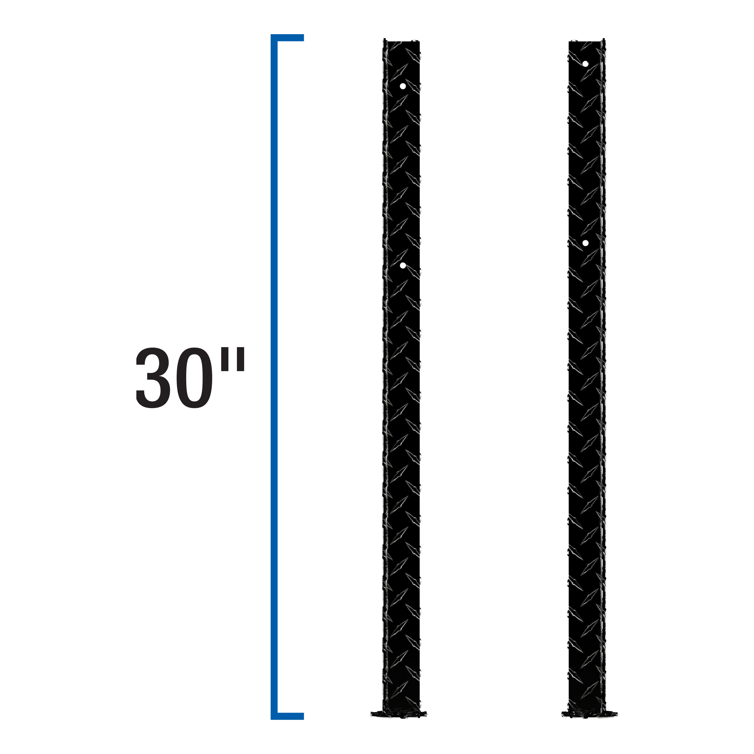 UWS Replacement Black Aluminum Topside Truck Tool Box Leg TBTS-LEGS-BLK thumbnail 1