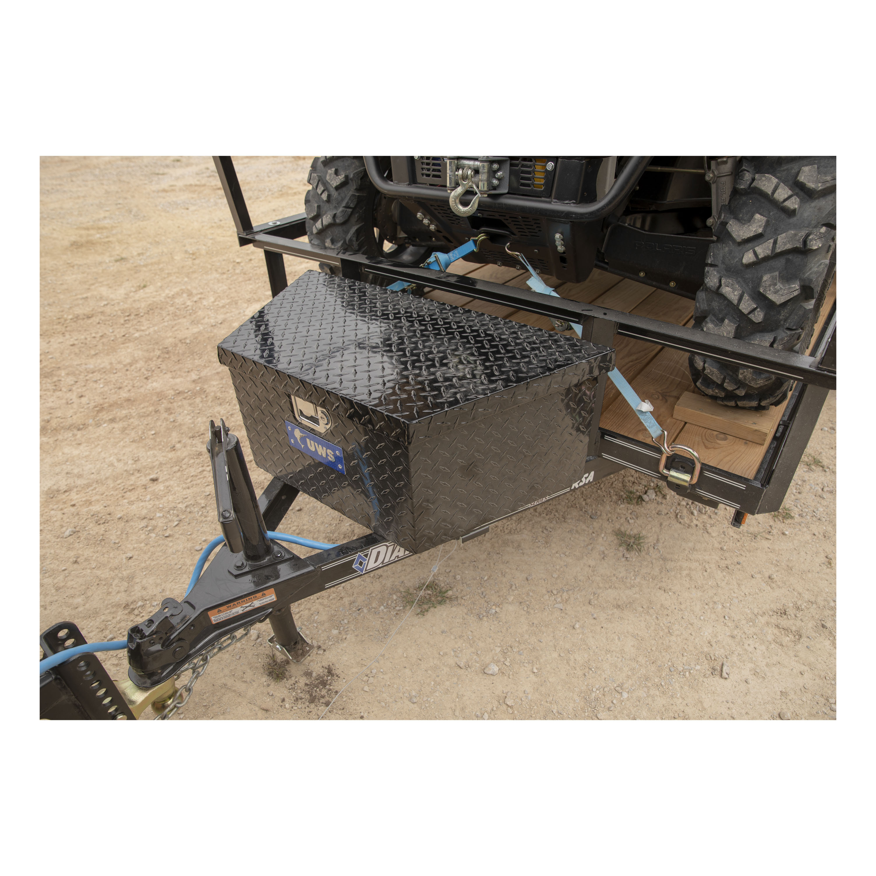 UWS Gloss Black Aluminum 34" Trailer Tongue Box with Low Profile (Heavy Packaging) EC20422 thumbnail 7