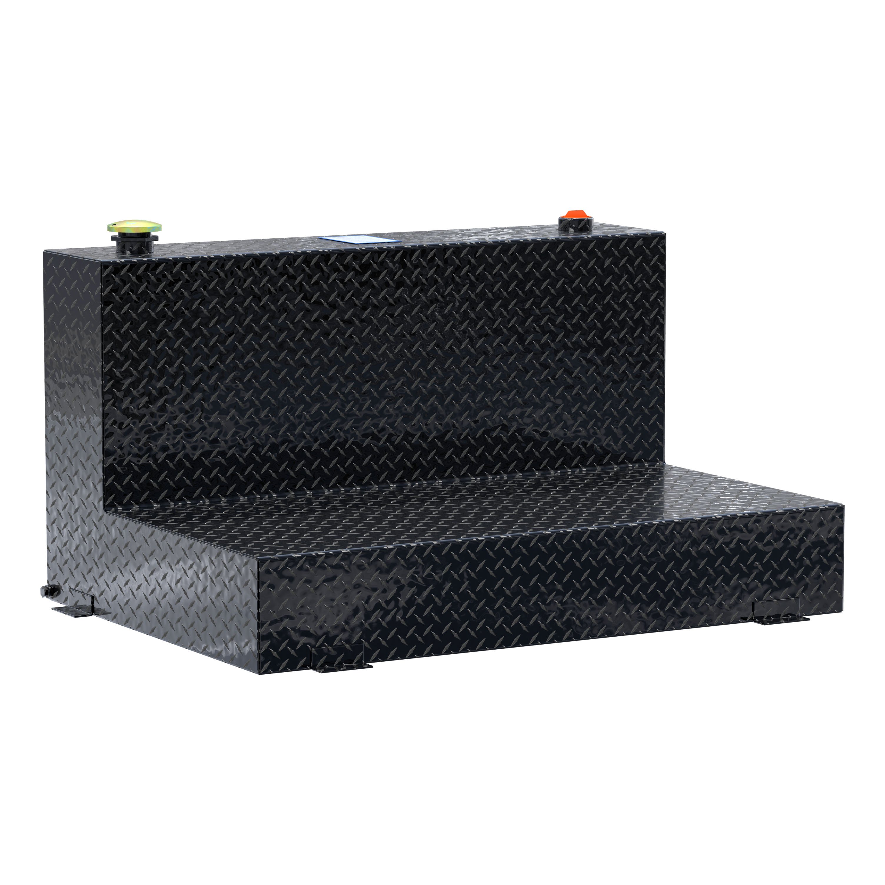 UWS Gloss Black 85-Gallon L-Shape Aluminum Transfer Tank TT-85-L-T-P-BLK thumbnail 0