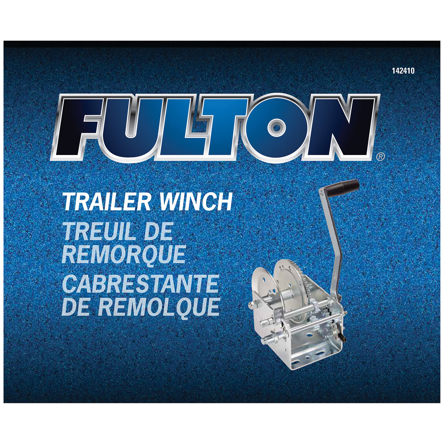 Fulton Trailer Winch, Two-Speed, 2,600 lbs. Capacity, No Strap FL142410 thumbnail 6