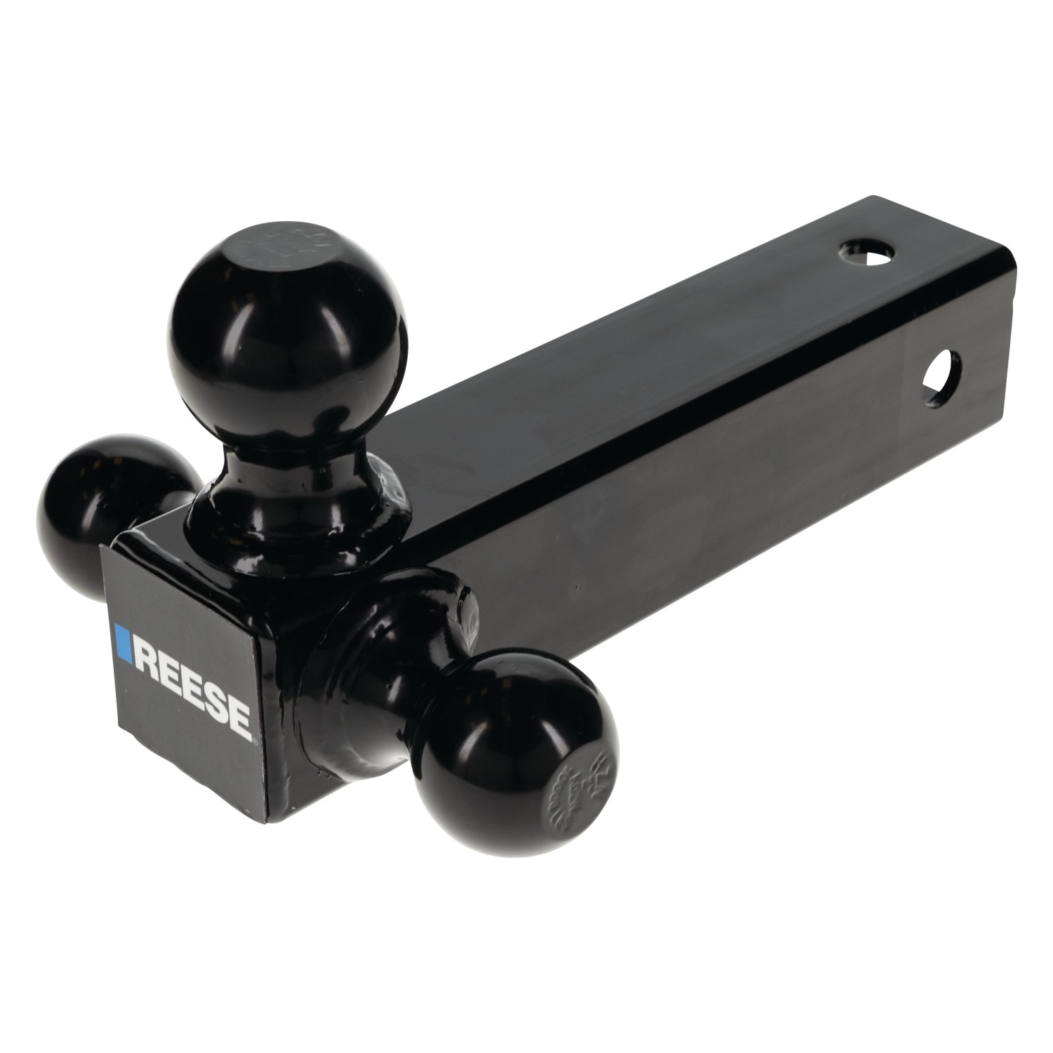 Reese Towpower Tri-Ball Trailer Hitch Ball Mount, (1-7/8 in. 2 in., 2-5/16 in.Trailer Balls), Fits 2-1/2 in. Receiver, 14,000 lbs. Capacity, Black