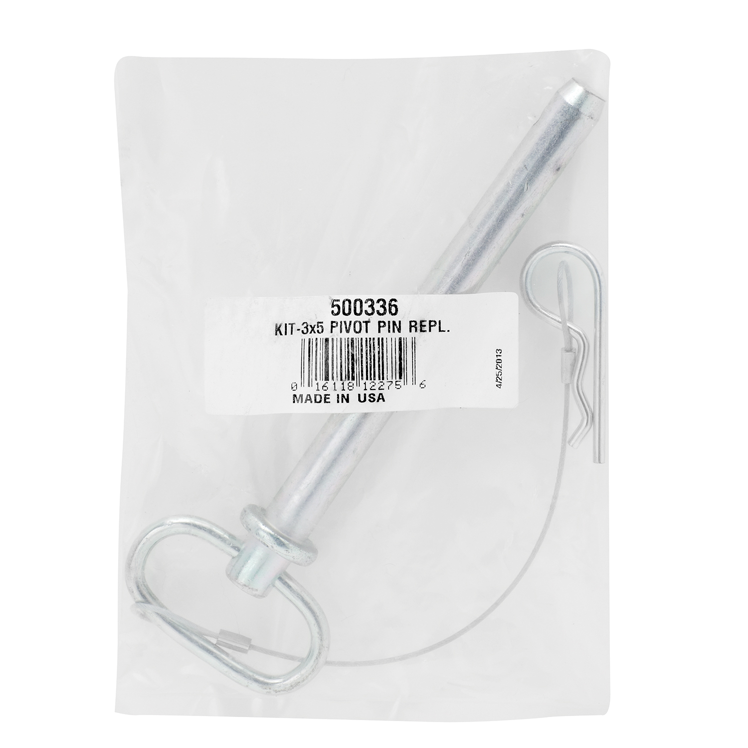 Fulton Replacement Part, Pivot Pin 5/8 in. x 6-1/2 in. w/Cotter Pin & Lanyard for 3 in. x 5 in. thumbnail 1