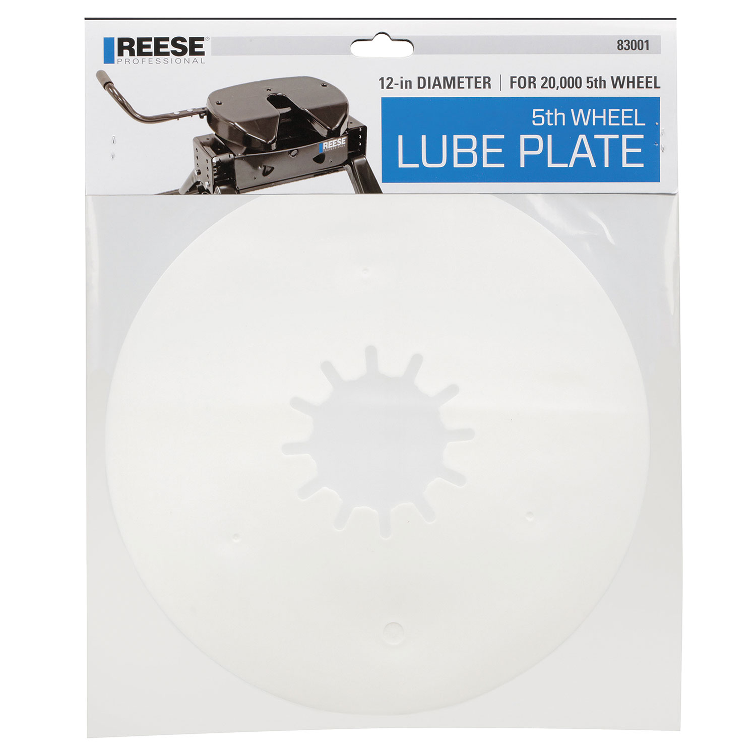 Reese Elite  Series Fifth Wheel 12 in. Round Lube Plate, 3/16 in. Thick thumbnail 5