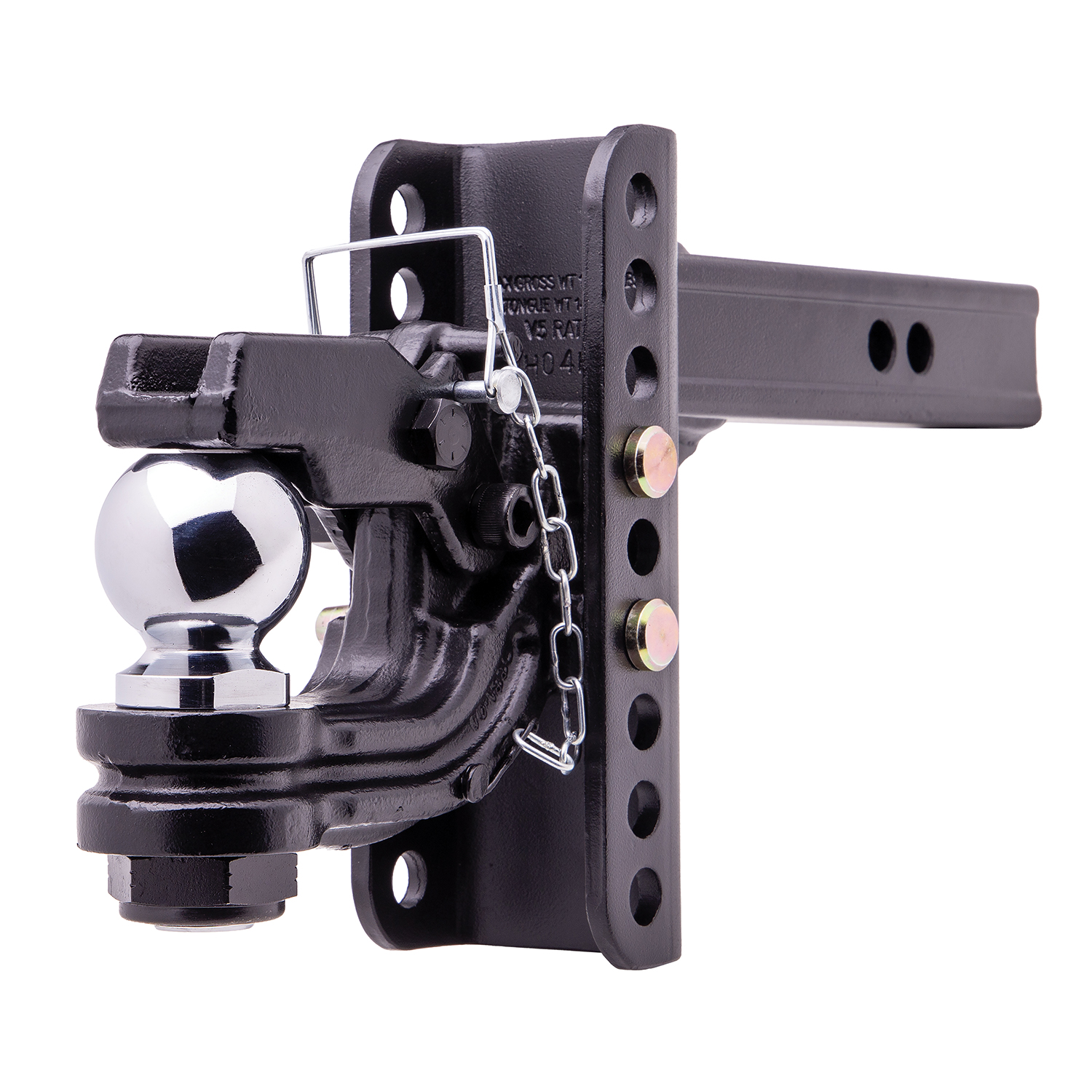 Husky Adjustable Ball Mount / Pintle Combo Kit, 2" Ball, 10,000lb GTW (33109) 33109