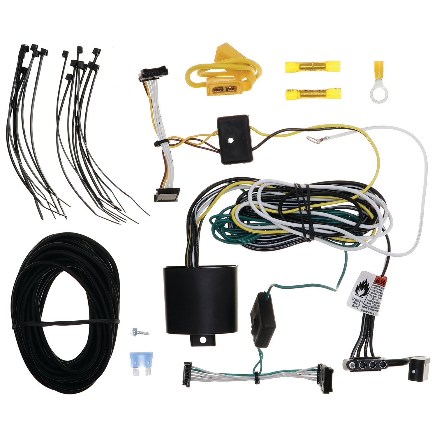 Tekonsha T-One T-Connector Custom Harness, 4-Way Flat, w/Circuit Protected ModuLite HD Module 118887 thumbnail 0
