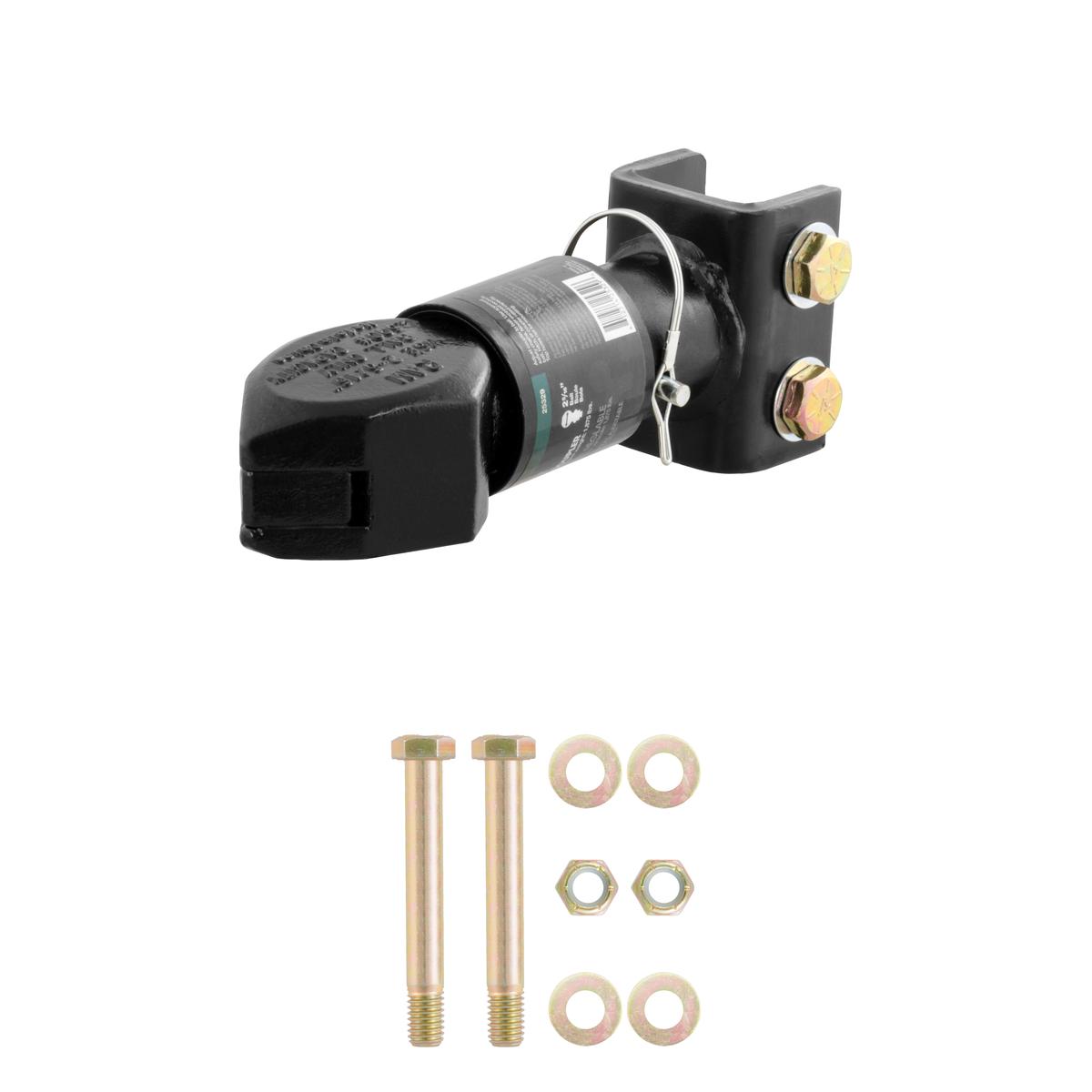 CURT 12,500 Lbs 2-5/16" Channel-Mount Coupler with Sleeve-Lock Black Trailer Hitch Coupler thumbnail 0