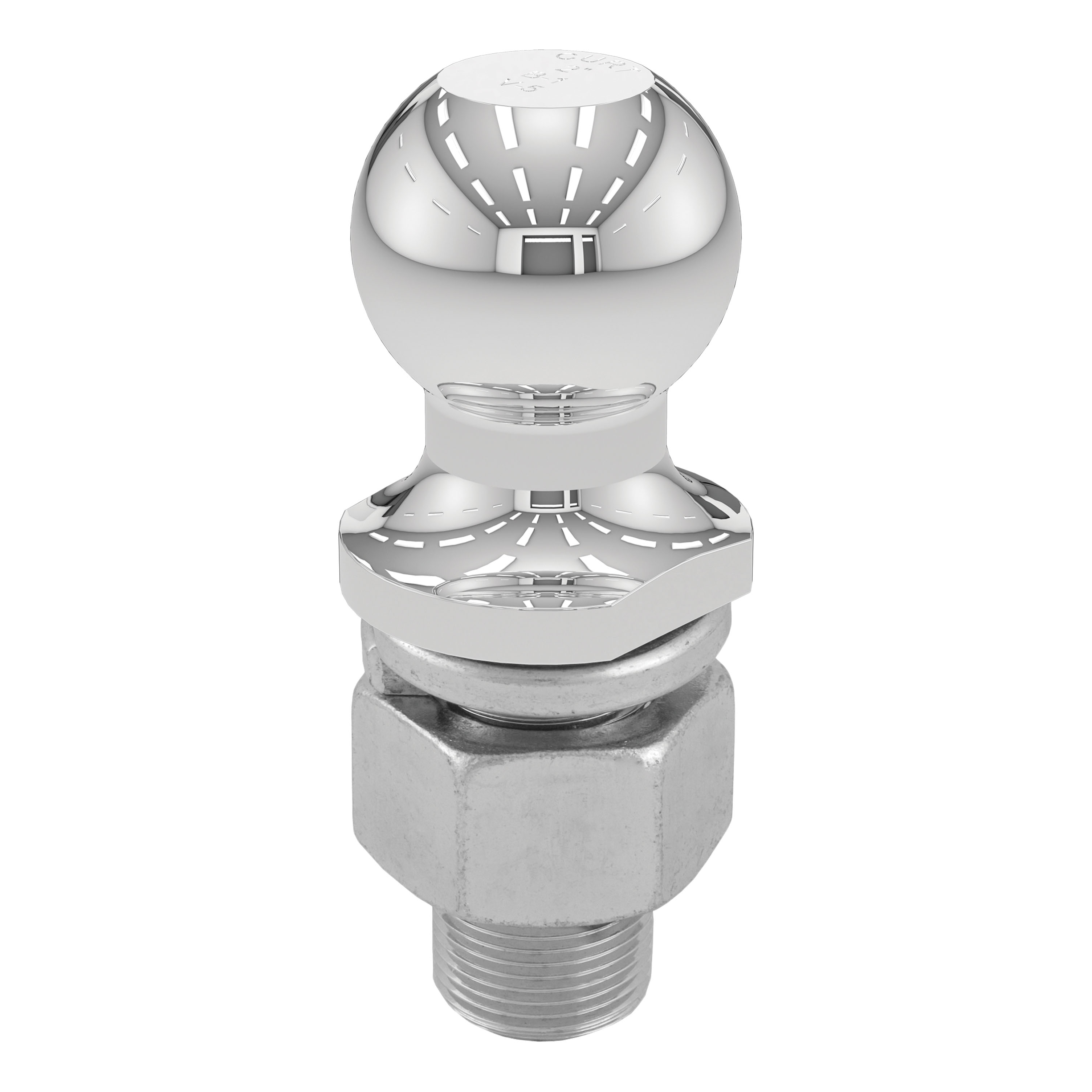 CURT 2" Trailer Ball (1-1/4" x 2-5/8" Shank, 10,000 lbs., Chrome) Trailer Hitch Ball thumbnail 0