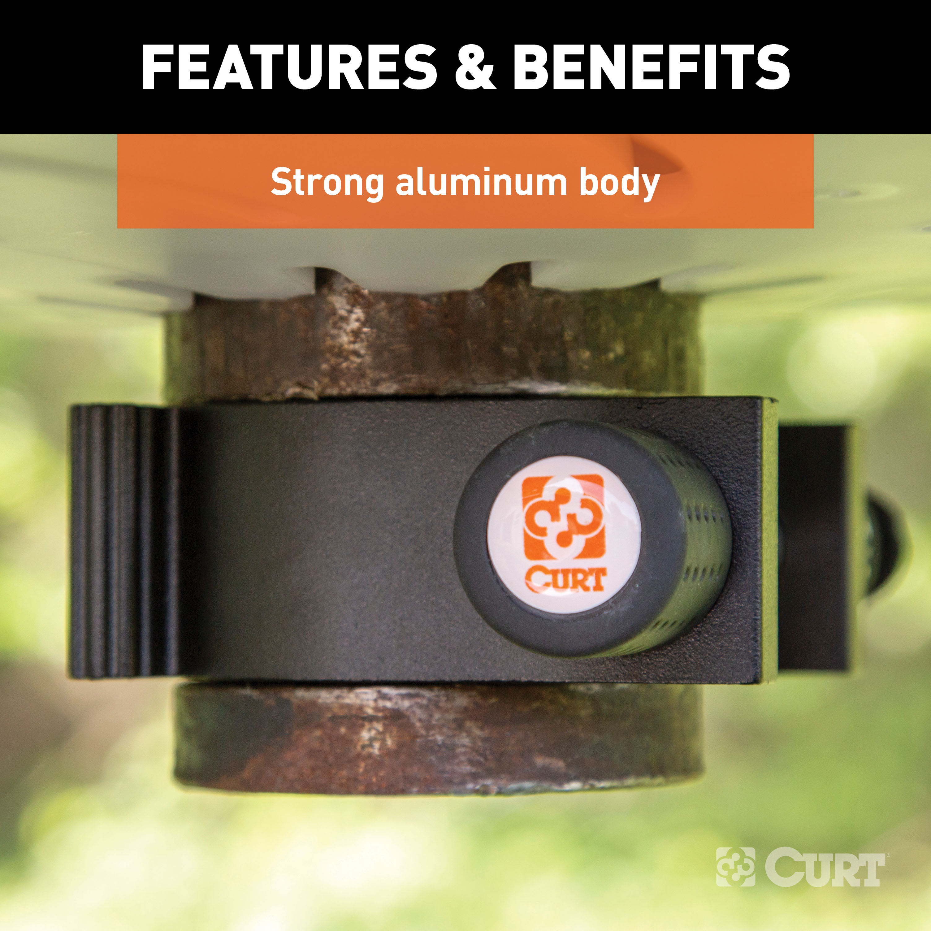 CURT 5th Wheel Kingpin Lock (Fits 2" Diameter Kingpin) Fifth Wheel Trailer Hitch King Pin Lock thumbnail 4