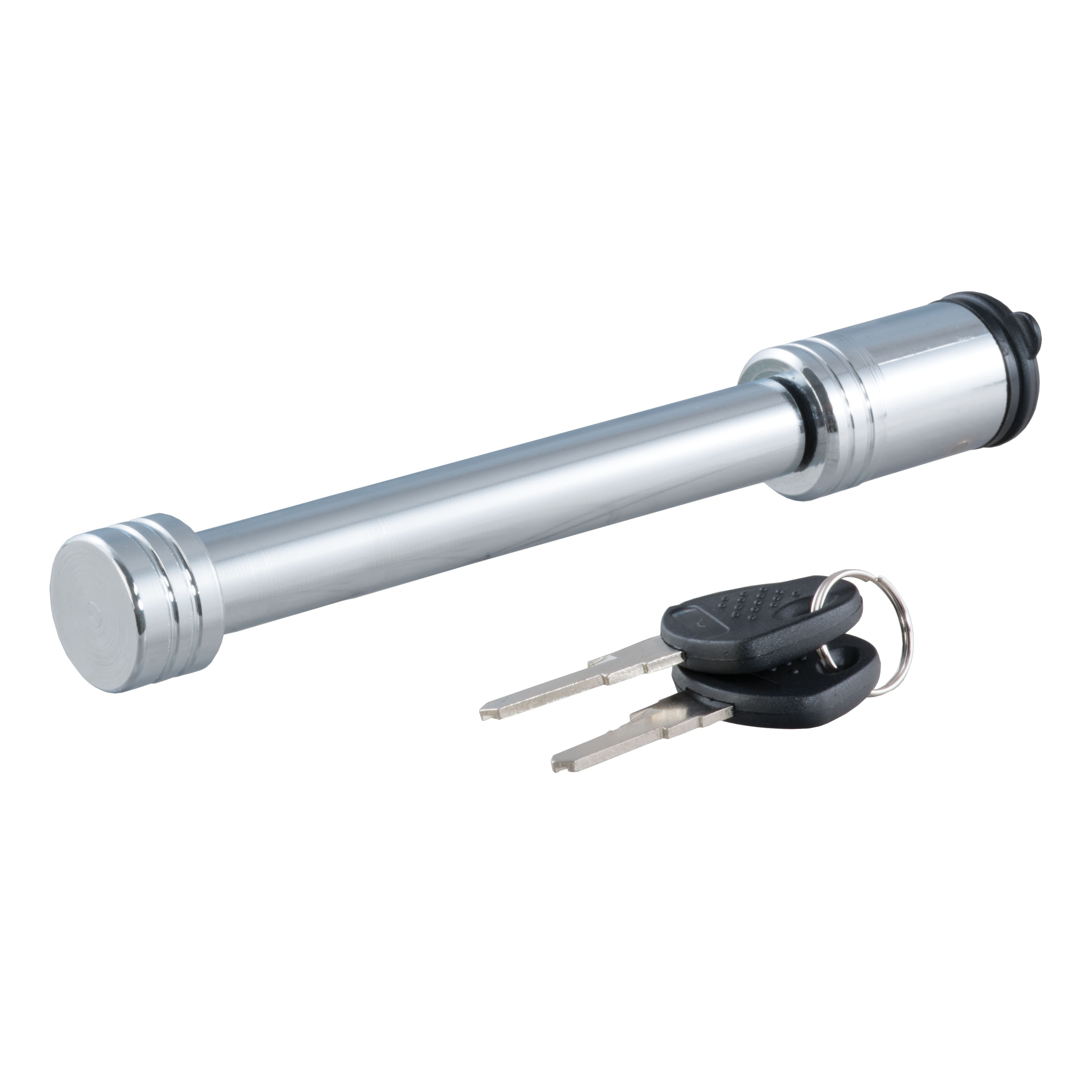 CURT 5/8" Hitch Lock (3" Receiver, Barbell, Chrome) Trailer Hitch Lock thumbnail 1