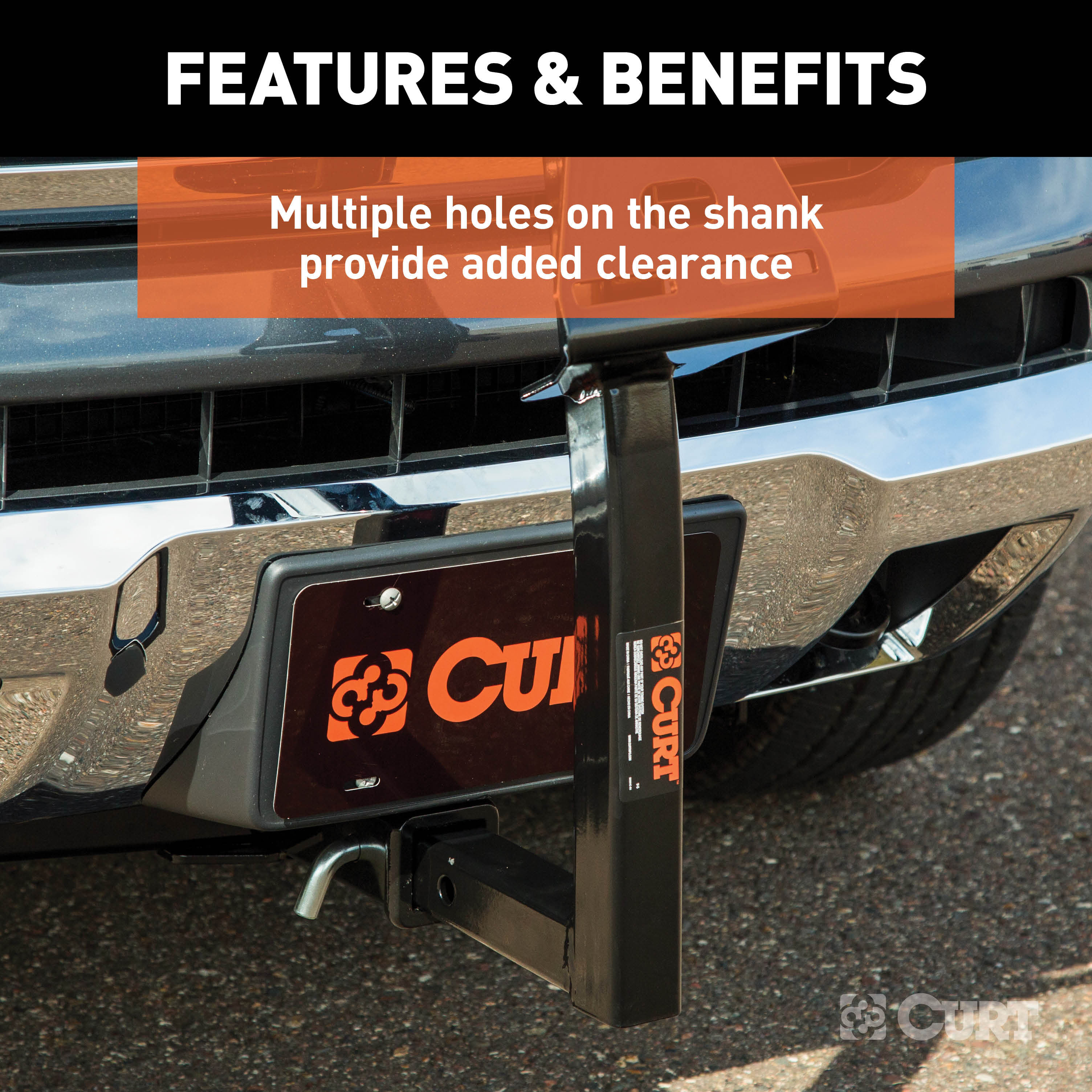 CURT Hitch-Mounted Spare Tire Mount (Fits 2" Receiver) Spare Tire Carrier Mount thumbnail 4