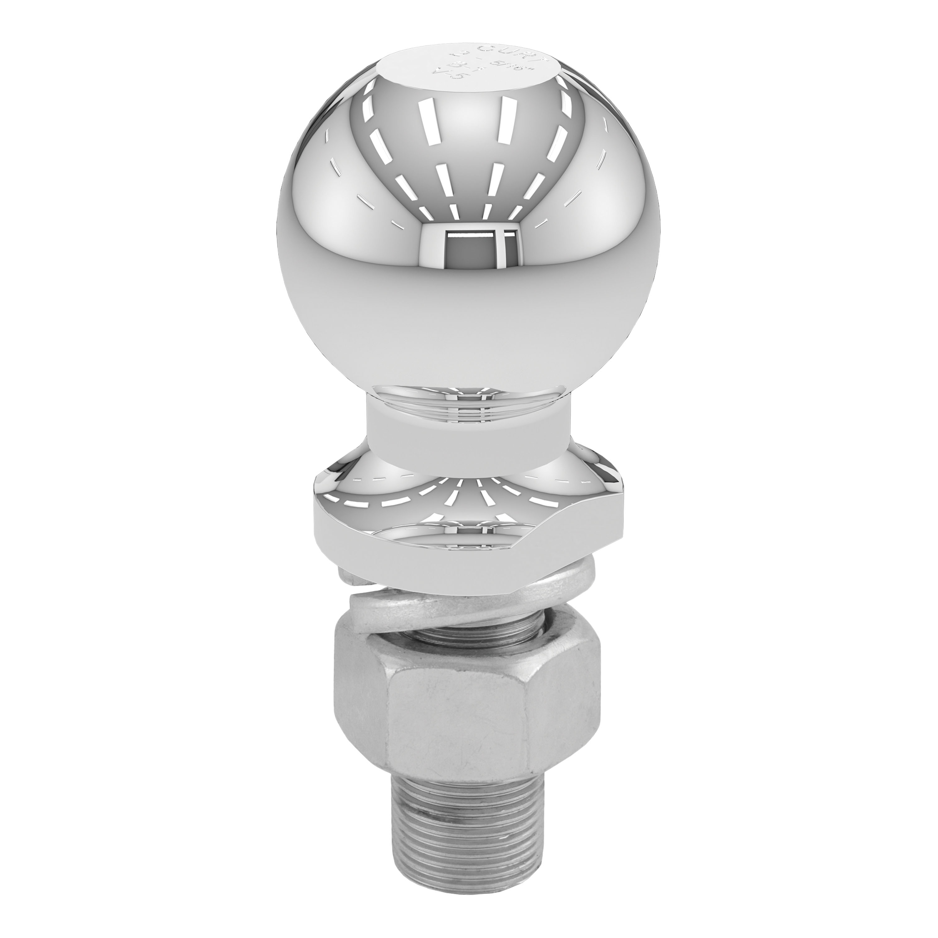 CURT 2-5/16" Trailer Ball (1" x 2-1/4" Shank, 10,000 lbs., Chrome) Trailer Hitch Ball thumbnail 0