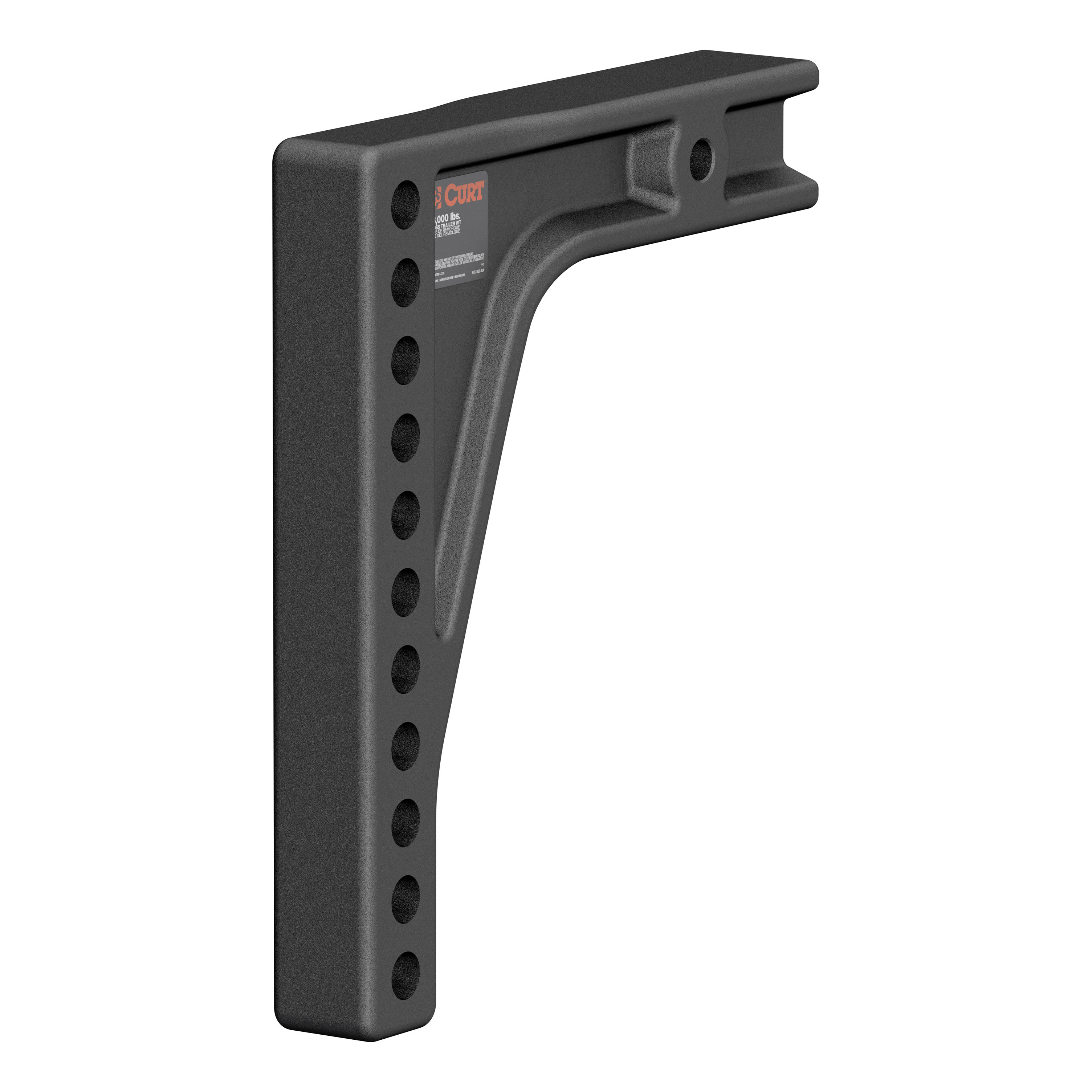 CURT Weight Distribution Shank (2-1/2" Shank, 8" Drop) Trailer Hitch thumbnail 0
