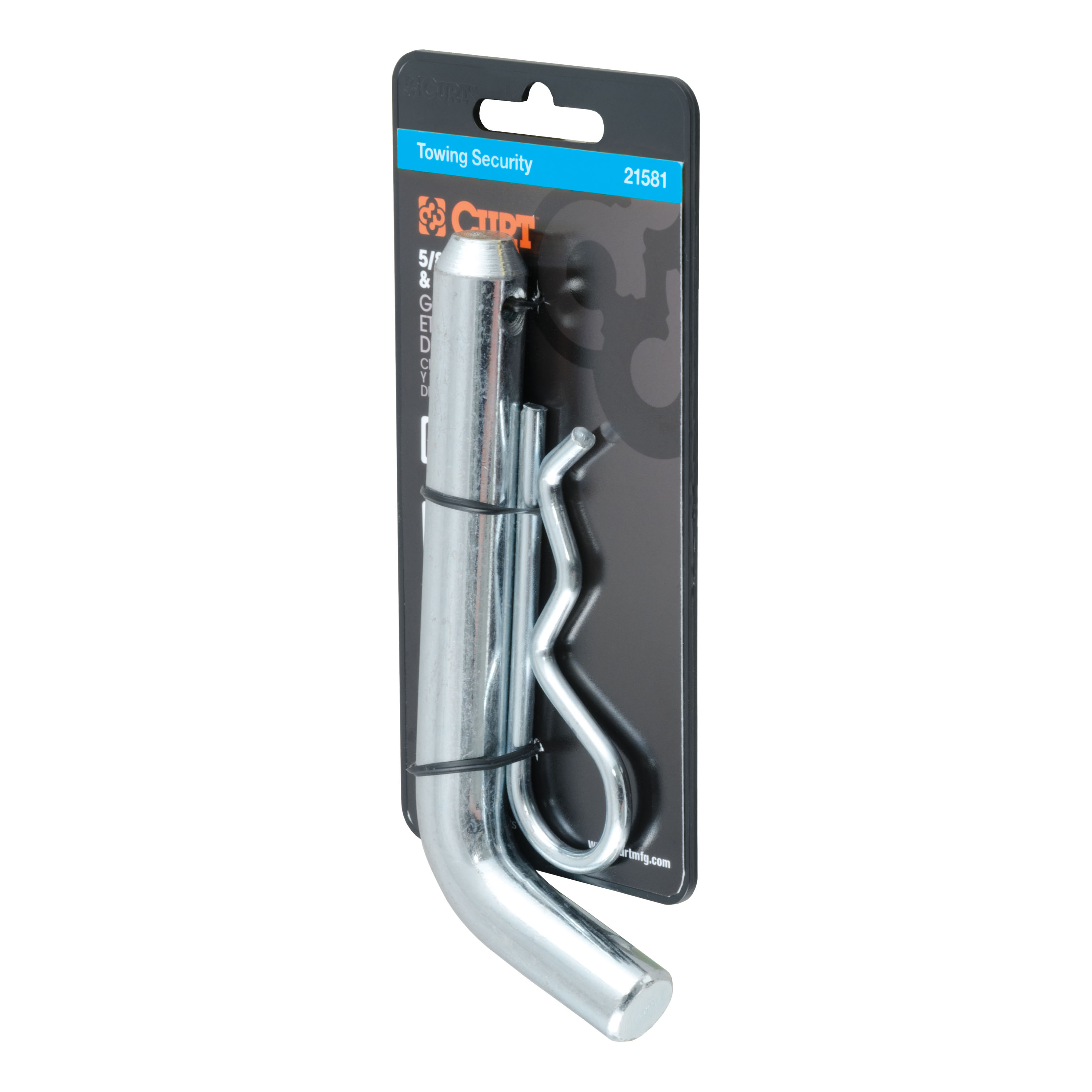 CURT 5/8" Hitch Pin (2" or 2-1/2" Receiver, Zinc, Packaged) Trailer Hitch Pin thumbnail 0