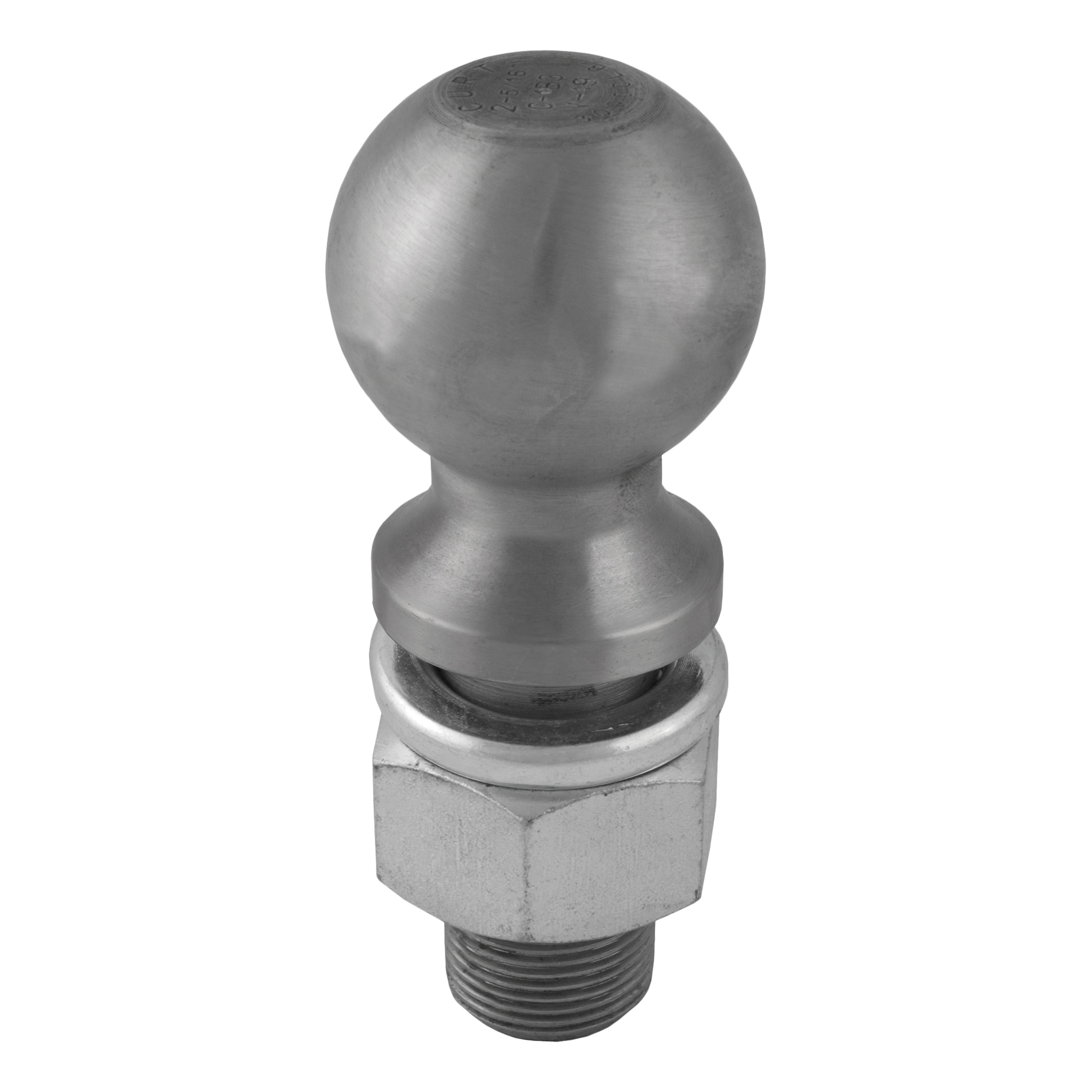 CURT 2-5/16" Trailer Ball (1-1/4" x 2-5/8" Shank, 30,000 lbs., Raw Steel) Trailer Hitch Ball thumbnail 0