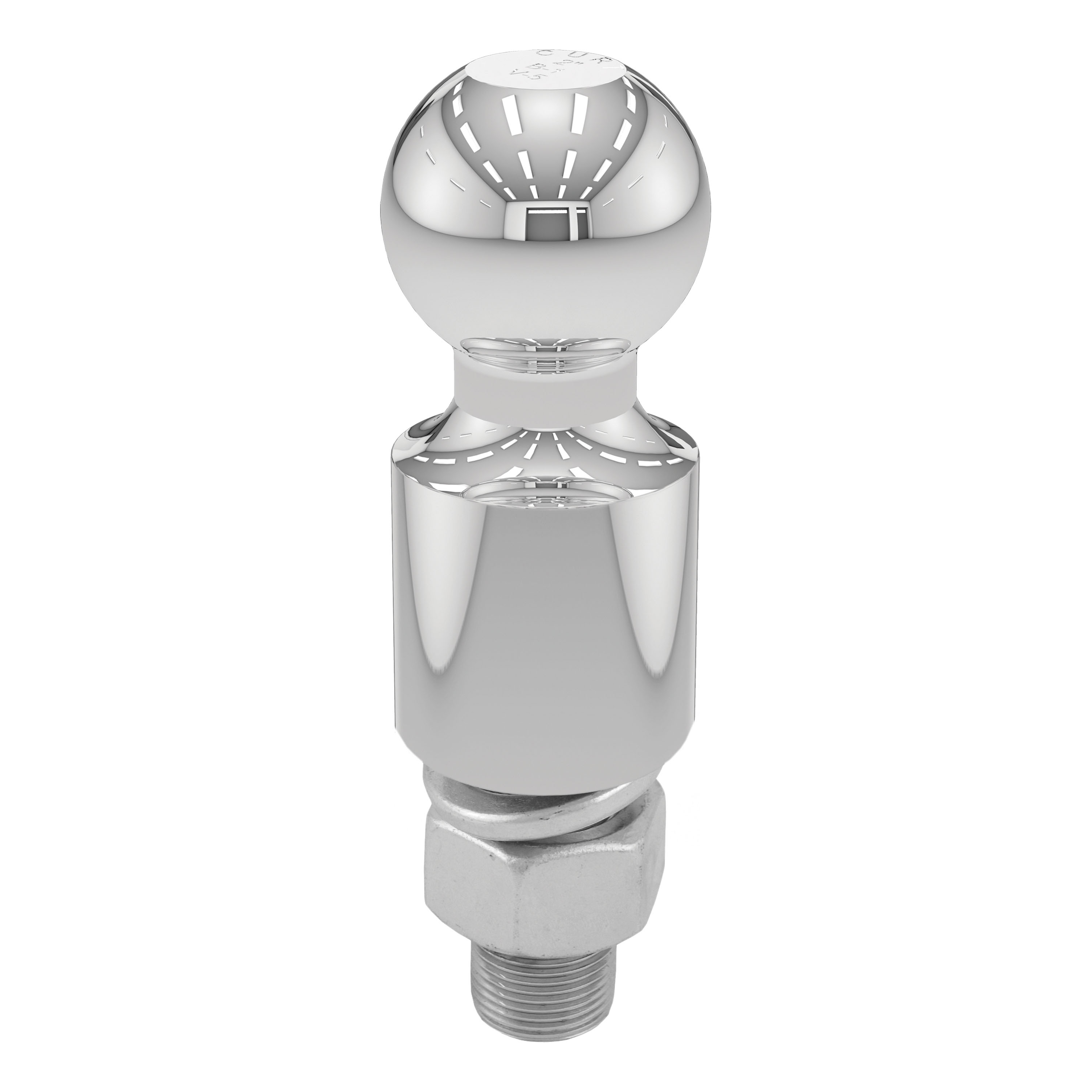 CURT 2" Trailer Ball (1" x 2-1/8" Shank, 2" Rise, 6,000 lbs., Chrome) Trailer Hitch Ball thumbnail 0