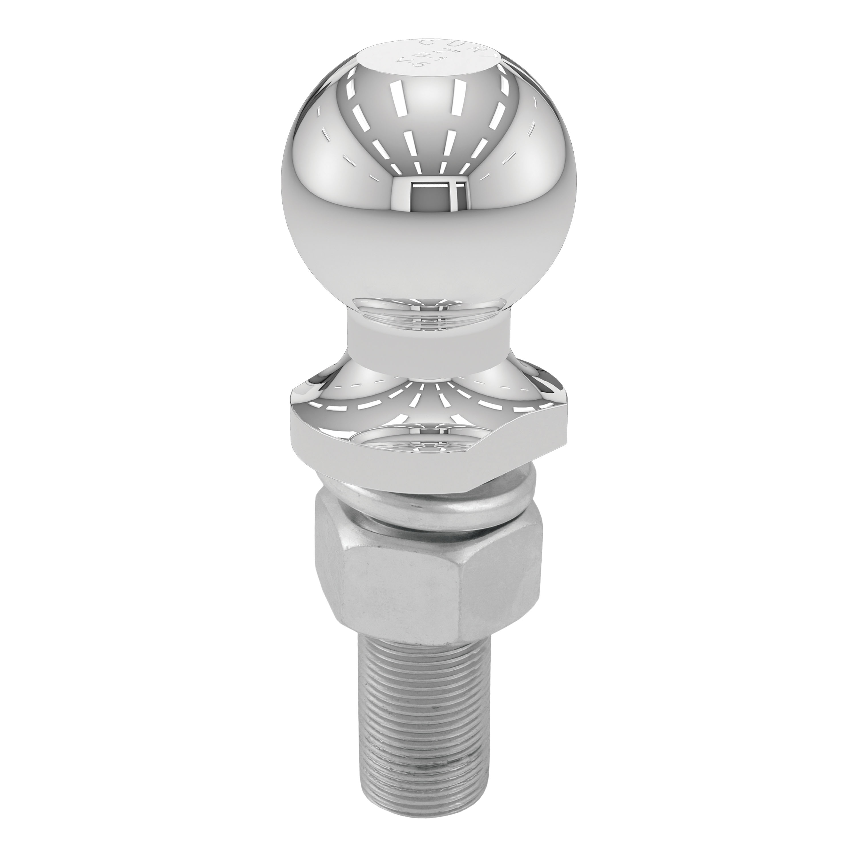 CURT 2" Trailer Ball (1" x 3" Shank, 6,000 lbs., Chrome) Trailer Hitch Ball thumbnail 0