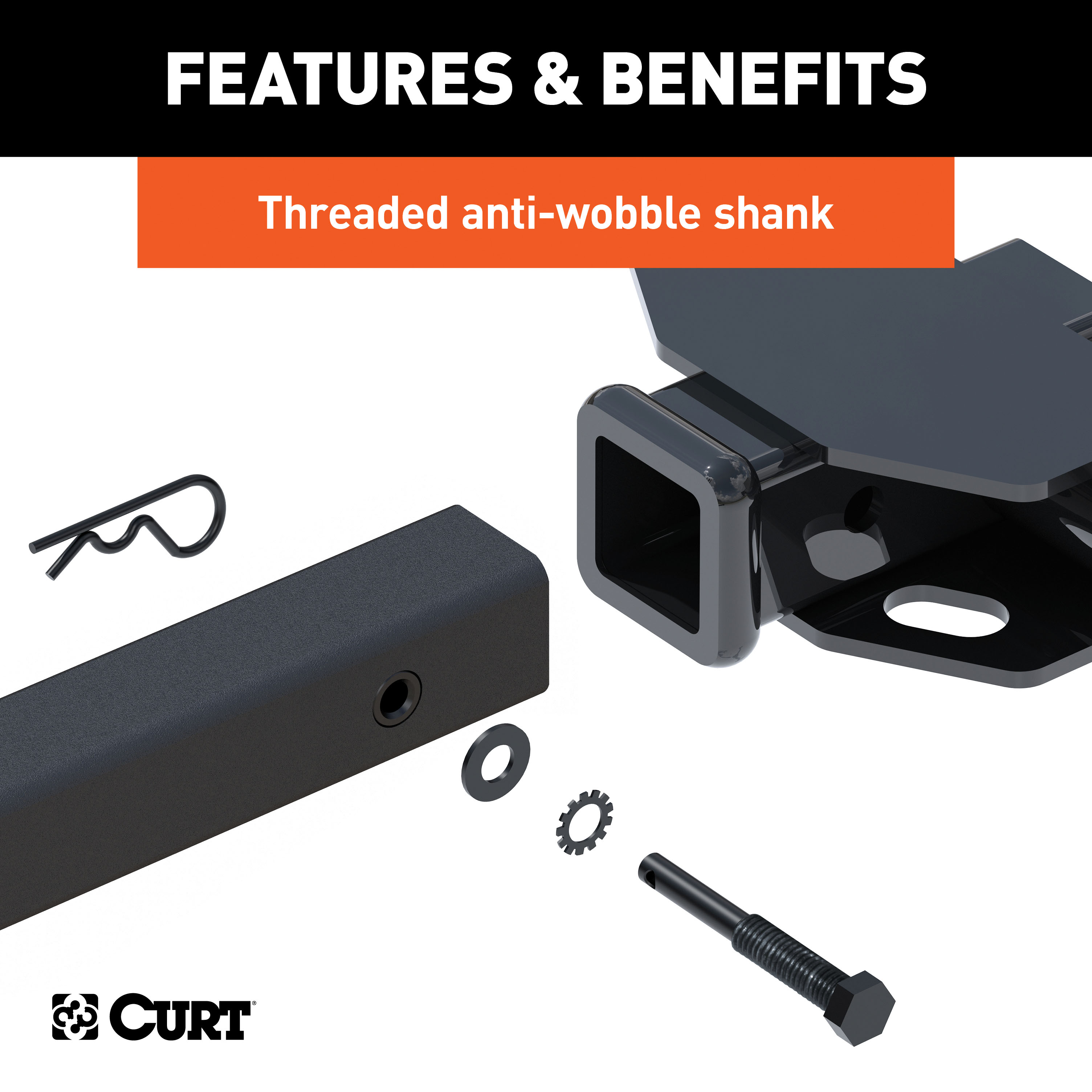 CURT Tray-Style Hitch-Mounted Bike Rack (2 Bikes, 1-1/4" or 2" Shank) Bicycle Rack thumbnail 7