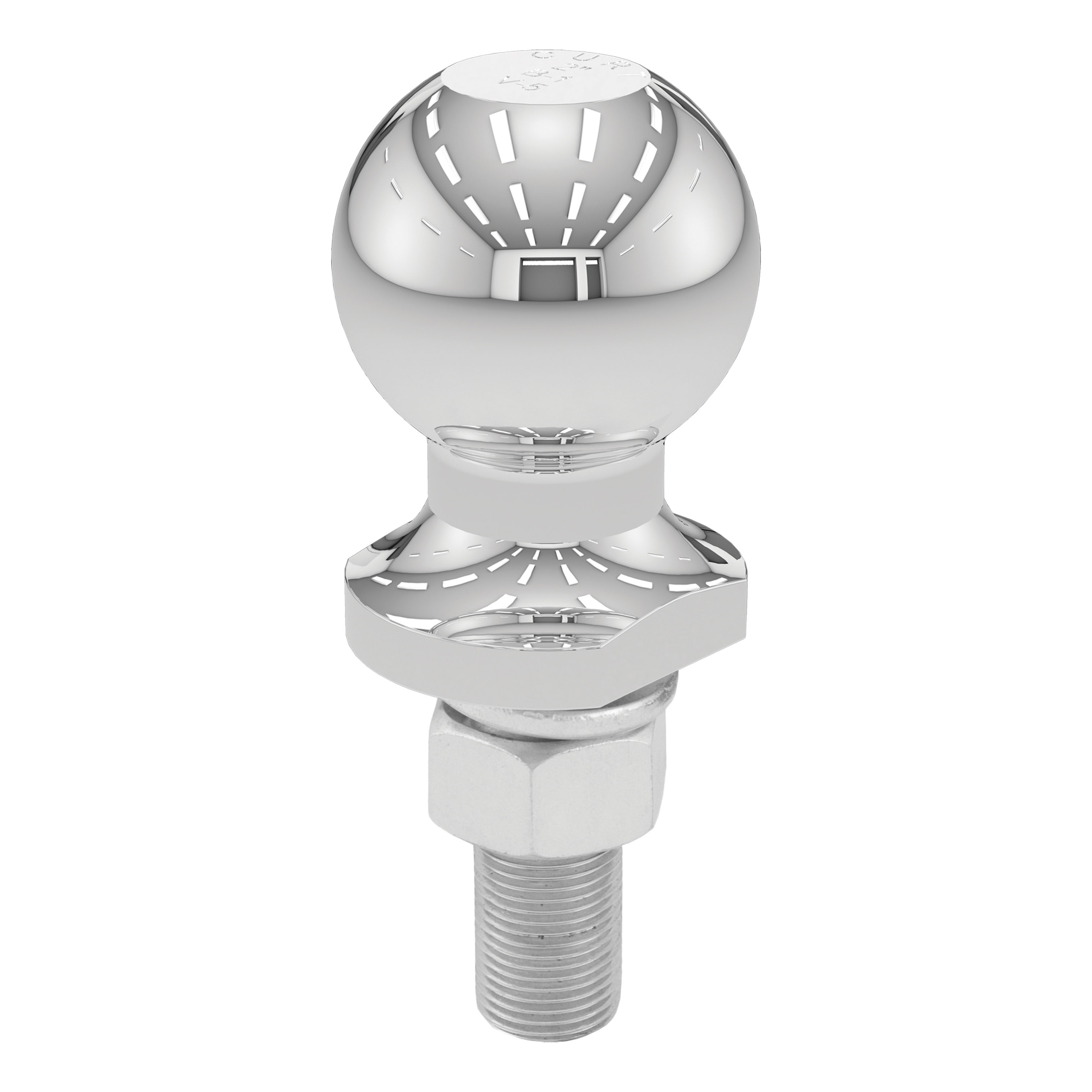 CURT 2" Trailer Ball (3/4" x 2-1/8" Shank, 3,500 lbs., Chrome) Trailer Hitch Ball thumbnail 0
