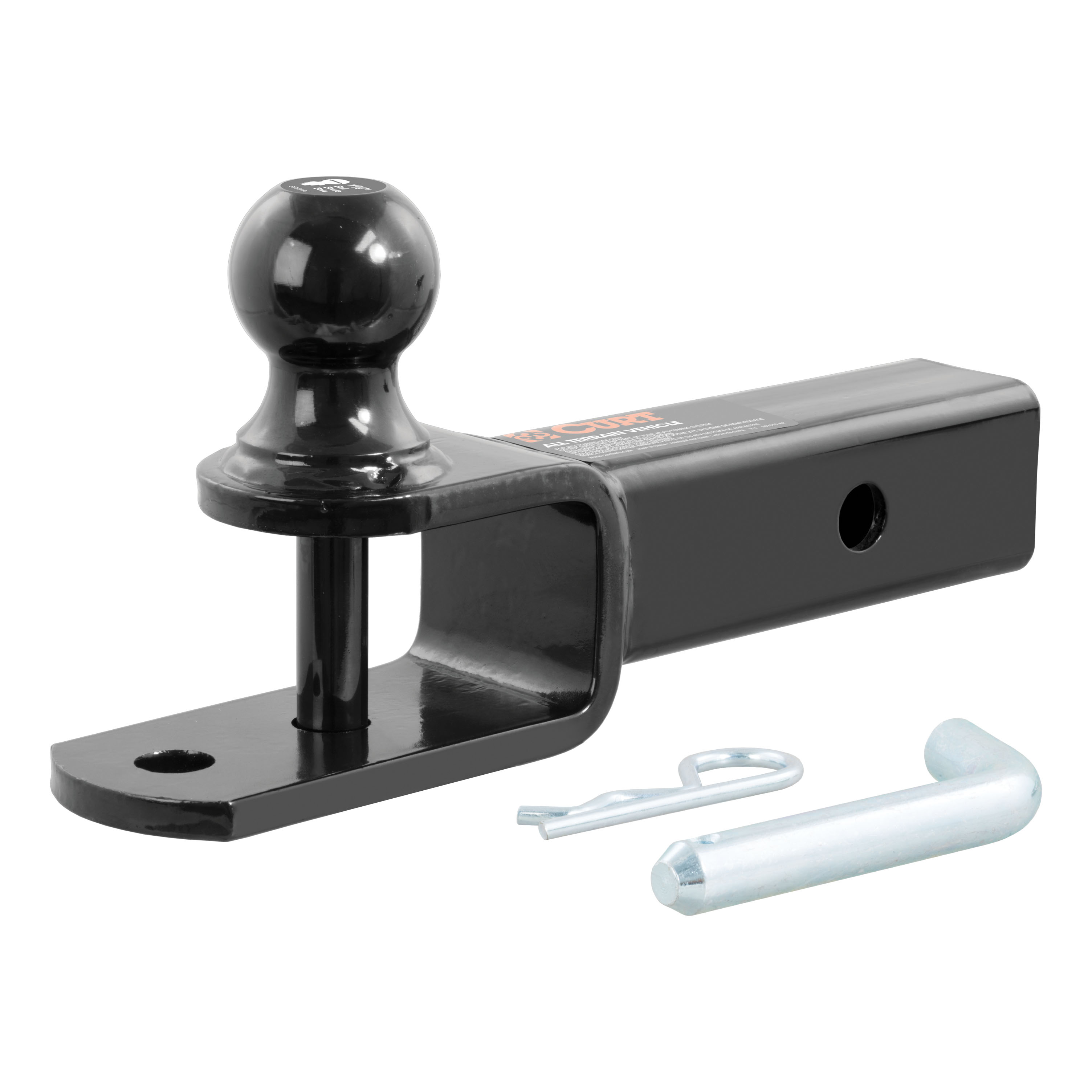 CURT 3-in-1 ATV Ball Mount with 2" Shank and 1-7/8" Trailer Ball Trailer Hitch Ball Mount thumbnail 0
