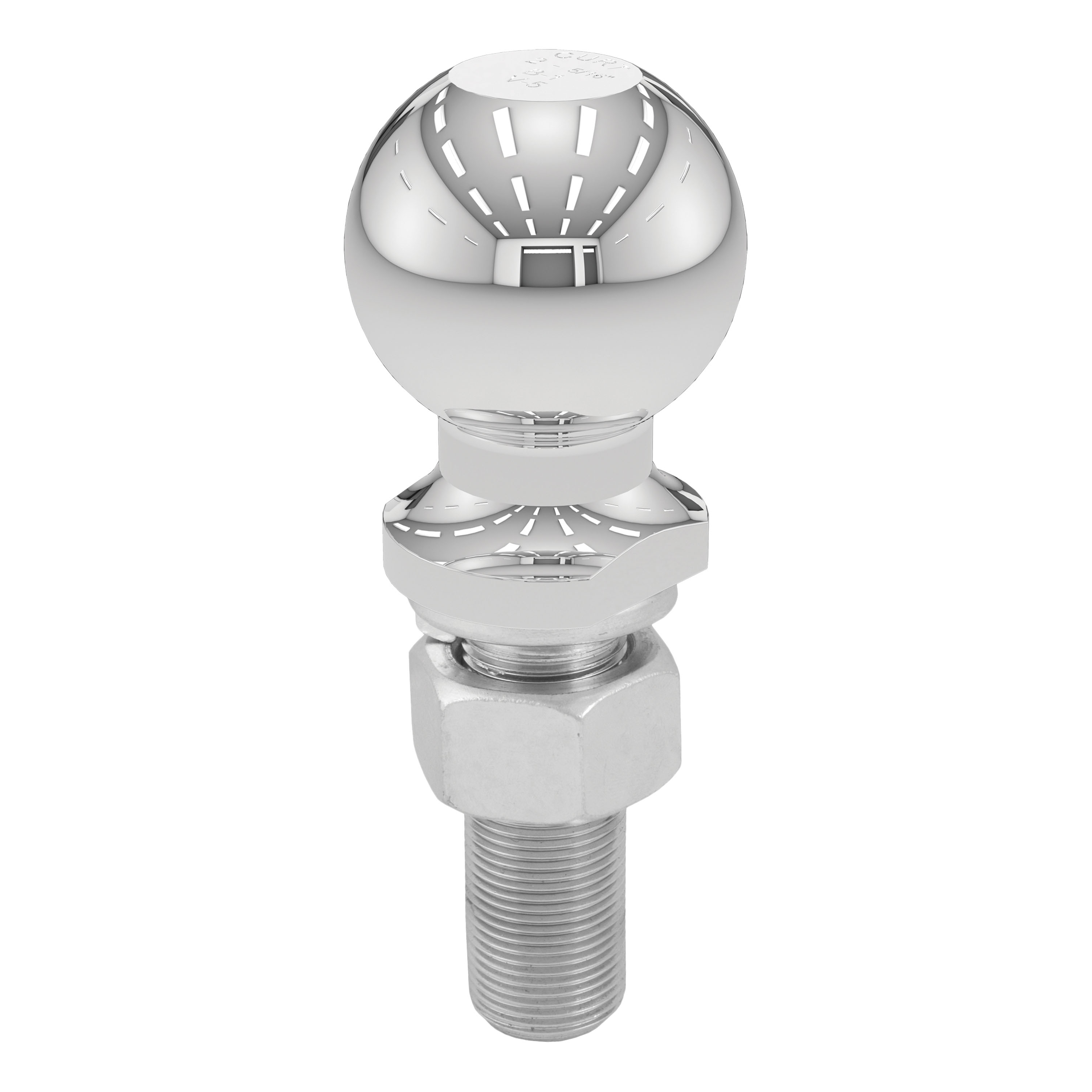 CURT 2-5/16" Trailer Ball (1" x 3" Shank, 6,000 lbs., Chrome) Trailer Hitch Ball thumbnail 0