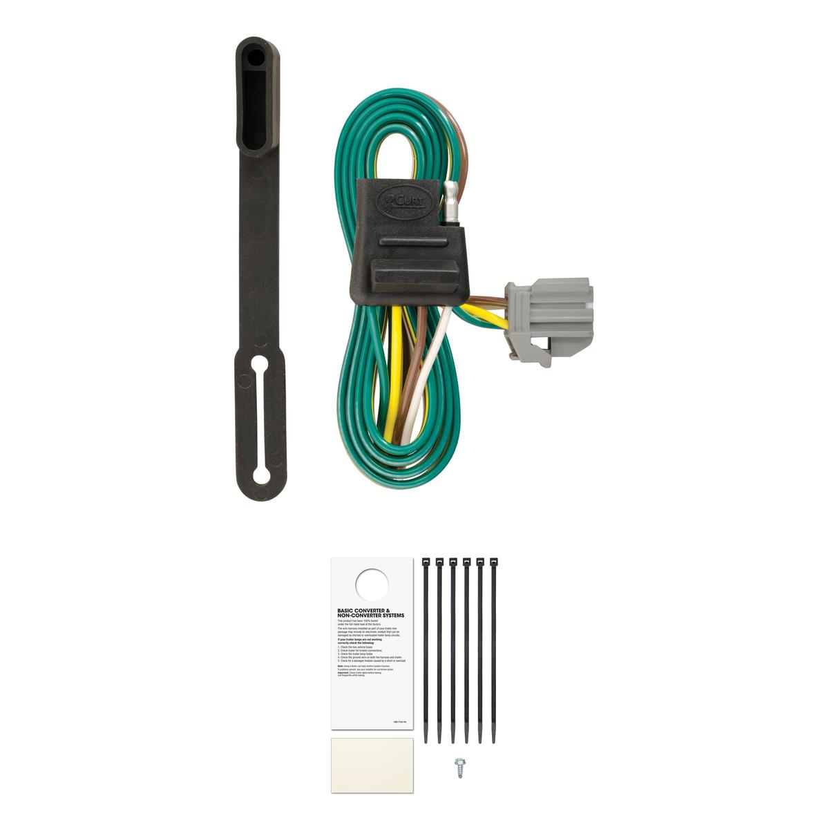 CURT Custom 4-Flat, Select Chevrolet Equinox, GMC Terrain, OEM Tow Package Required Trailer Connector Kit thumbnail 0