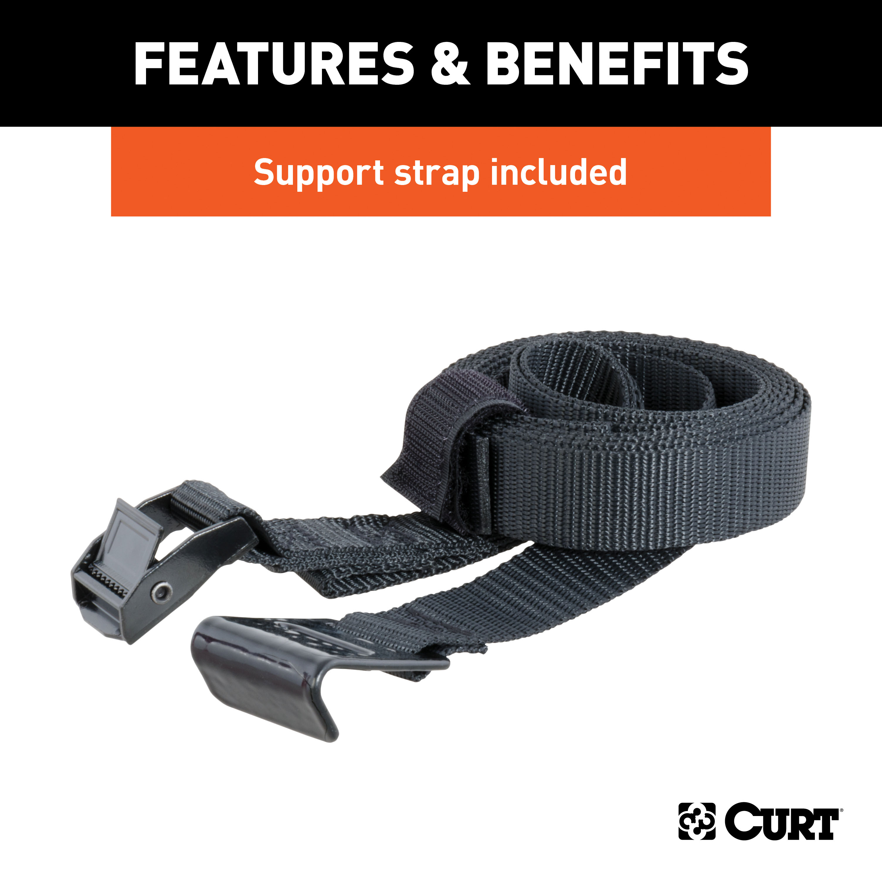 CURT Extendable Hitch-Mounted Bike Rack (2 or 4 Bikes, 1-1/4" or 2" Shank) Bicycle Rack thumbnail 9