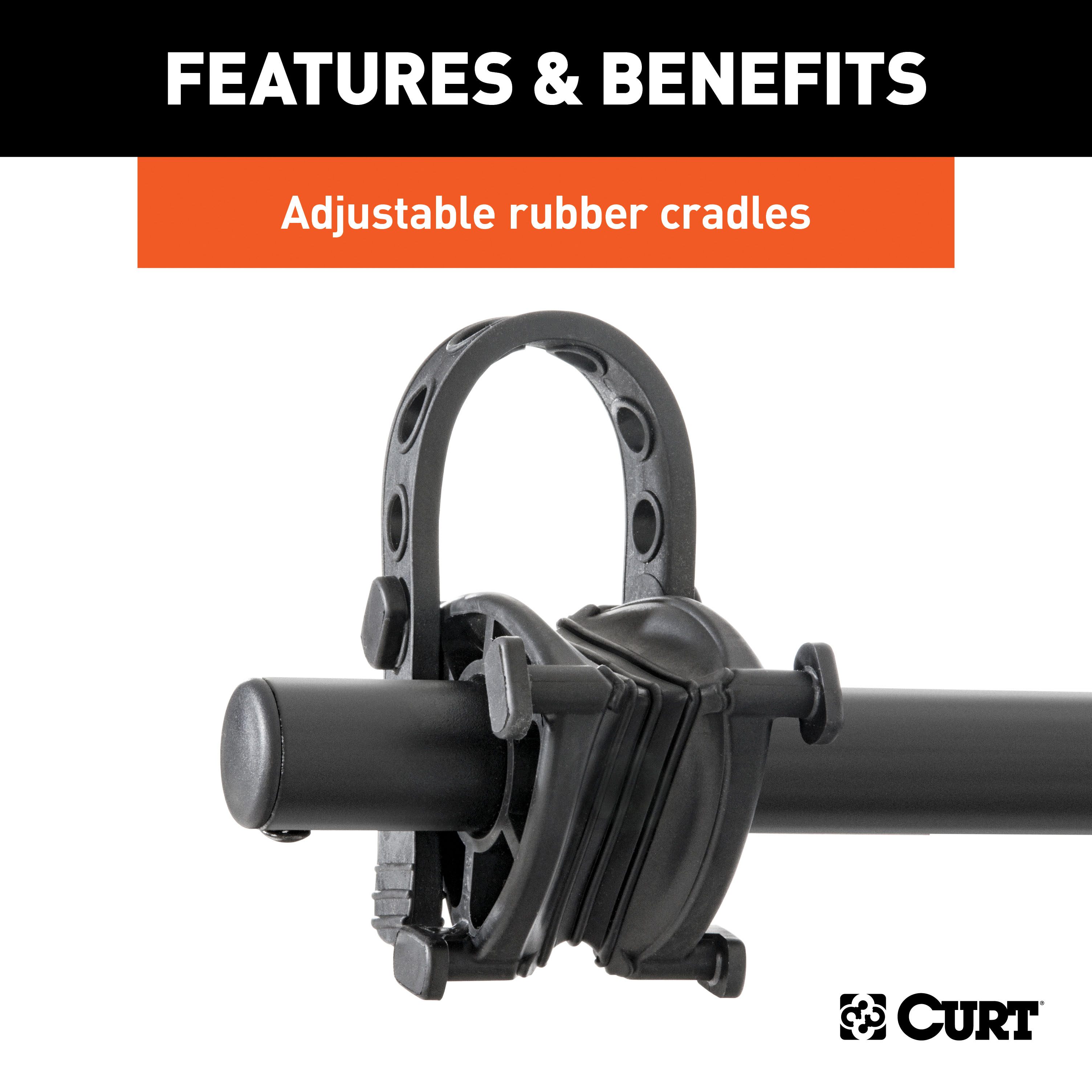 CURT Extendable Hitch-Mounted Bike Rack (2 or 4 Bikes, 1-1/4" or 2" Shank) Bicycle Rack thumbnail 4
