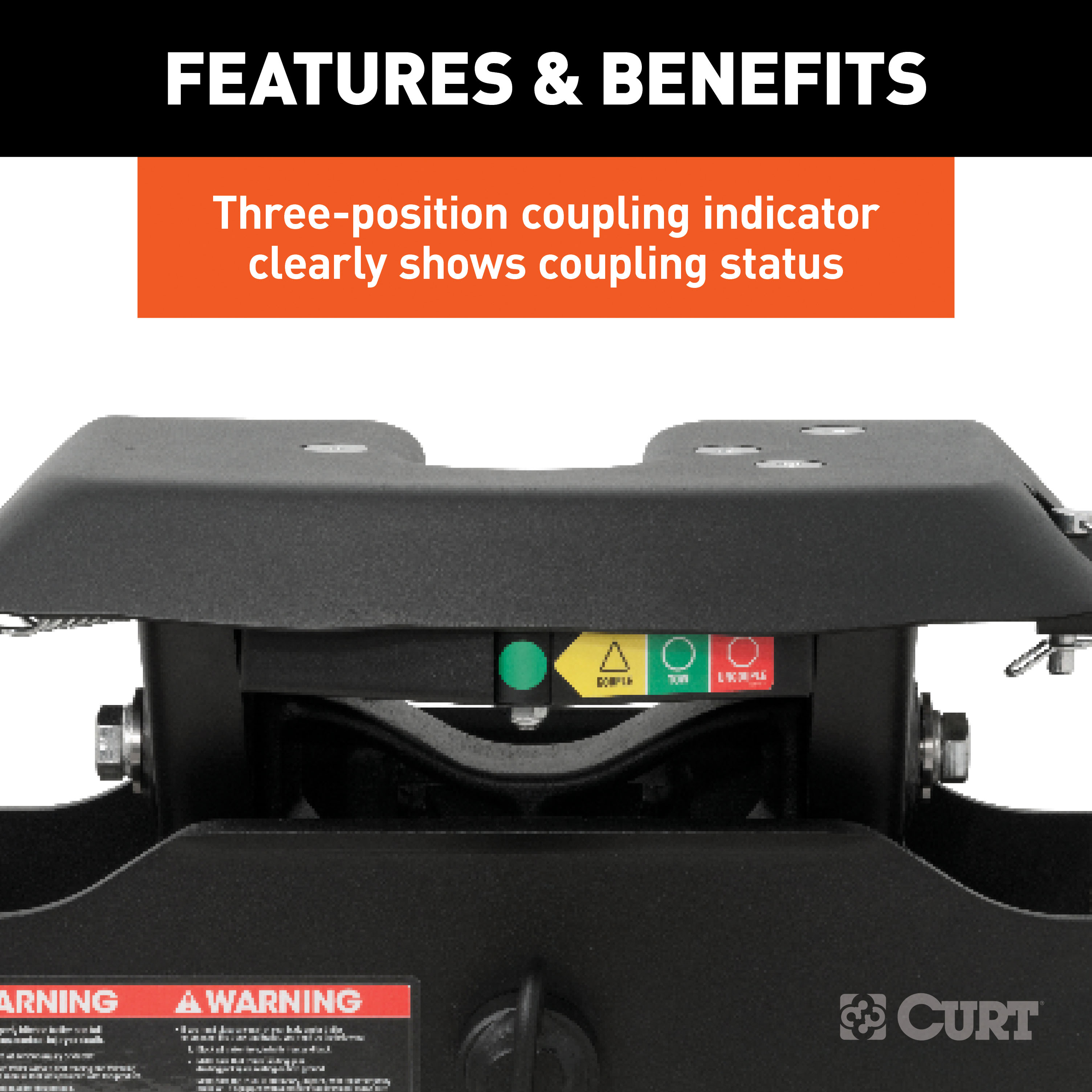 CURT 16K, A16 Sliding 5th Wheel Hitch, 16,000 lbs.  thumbnail 9