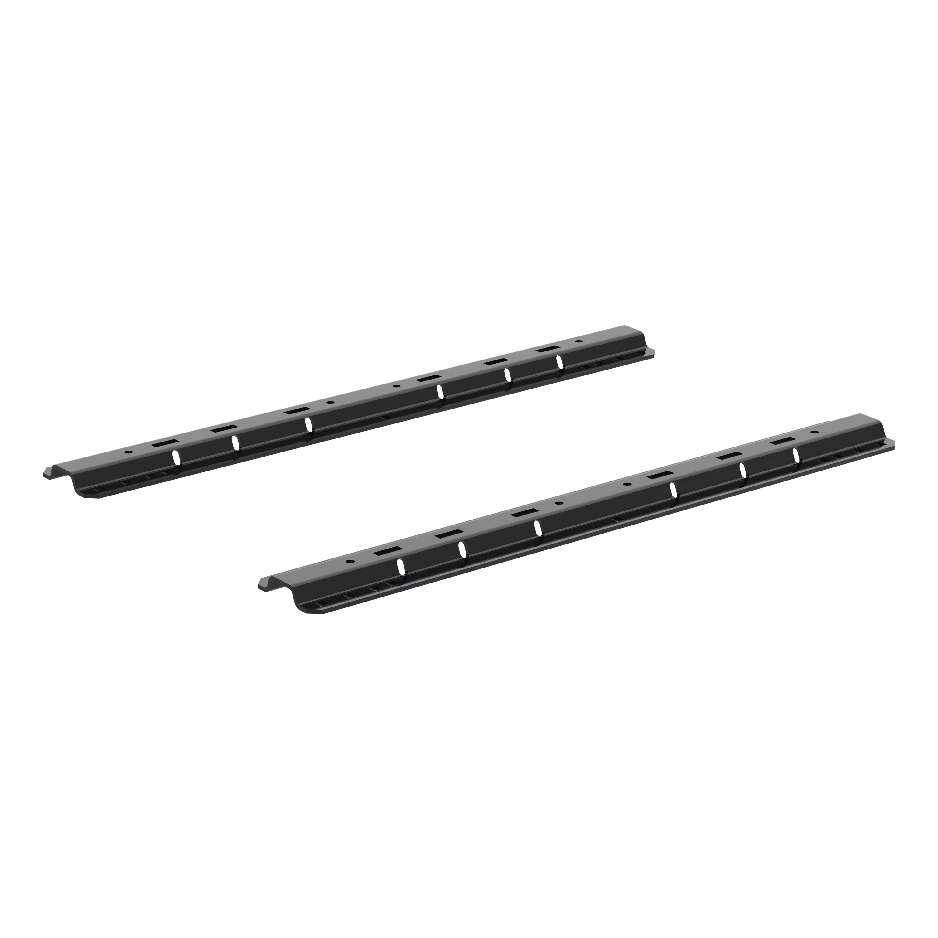 CURT Universal 5th Wheel Base Rails, 25K (Gloss Black) Truck Bed Side Rail thumbnail 0