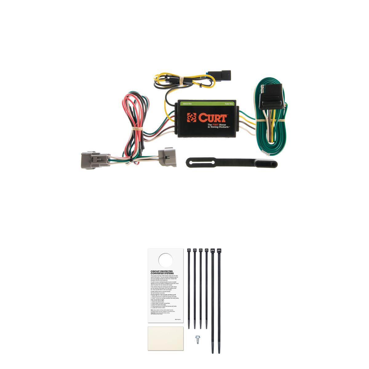 CURT 55260 Vehicle-Side Custom 4-Pin Trailer Wiring Harness, Fits Select Jeep Grand Cherokee thumbnail 0