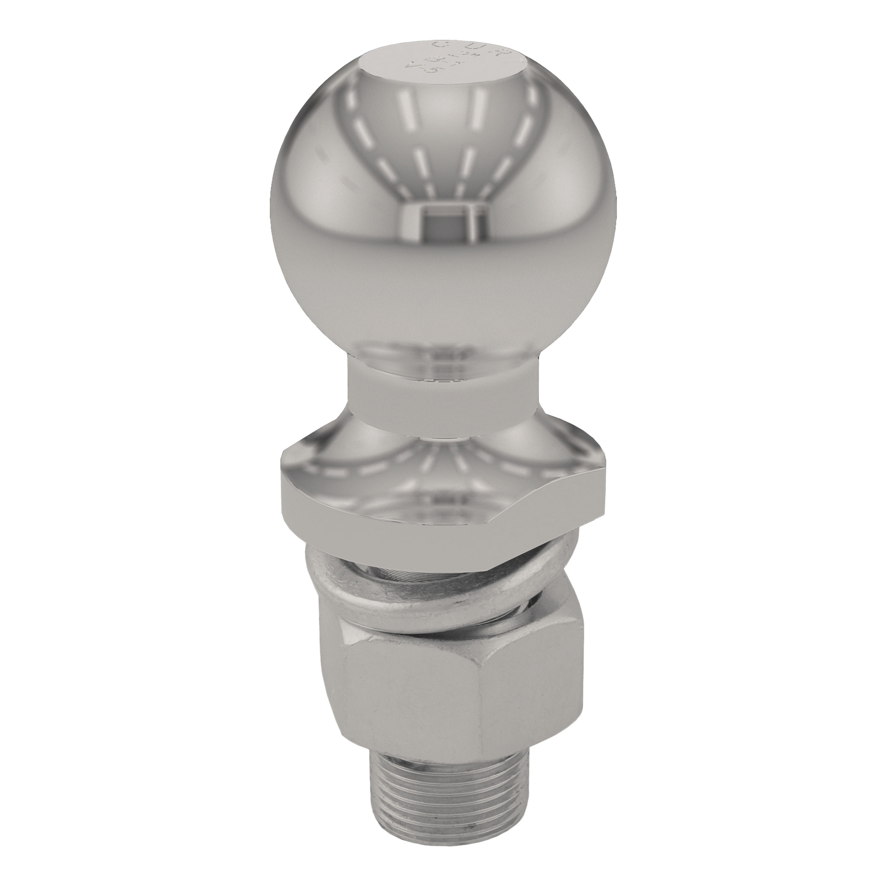 CURT 2" Trailer Ball (1" x 2-1/8" Shank, 6,000 lbs., Stainless) Trailer Hitch Ball thumbnail 0
