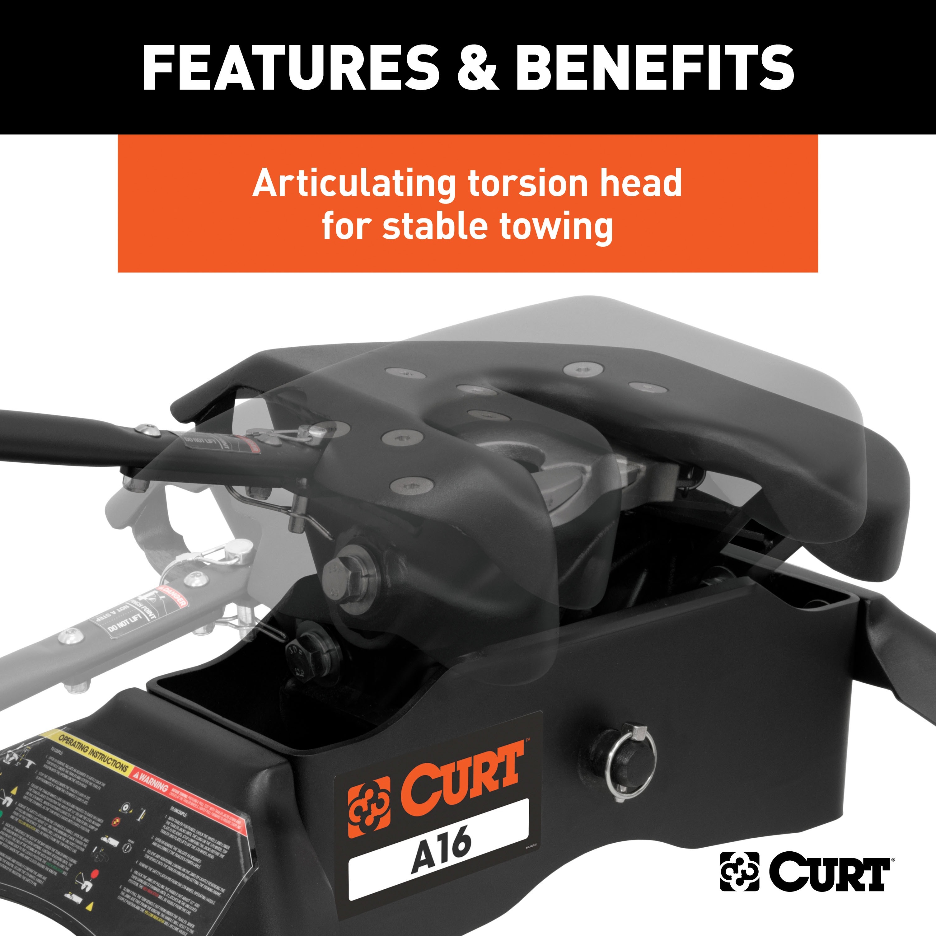 CURT 16K, 16K, A16 5th Wheel Hitch with Rails thumbnail 4