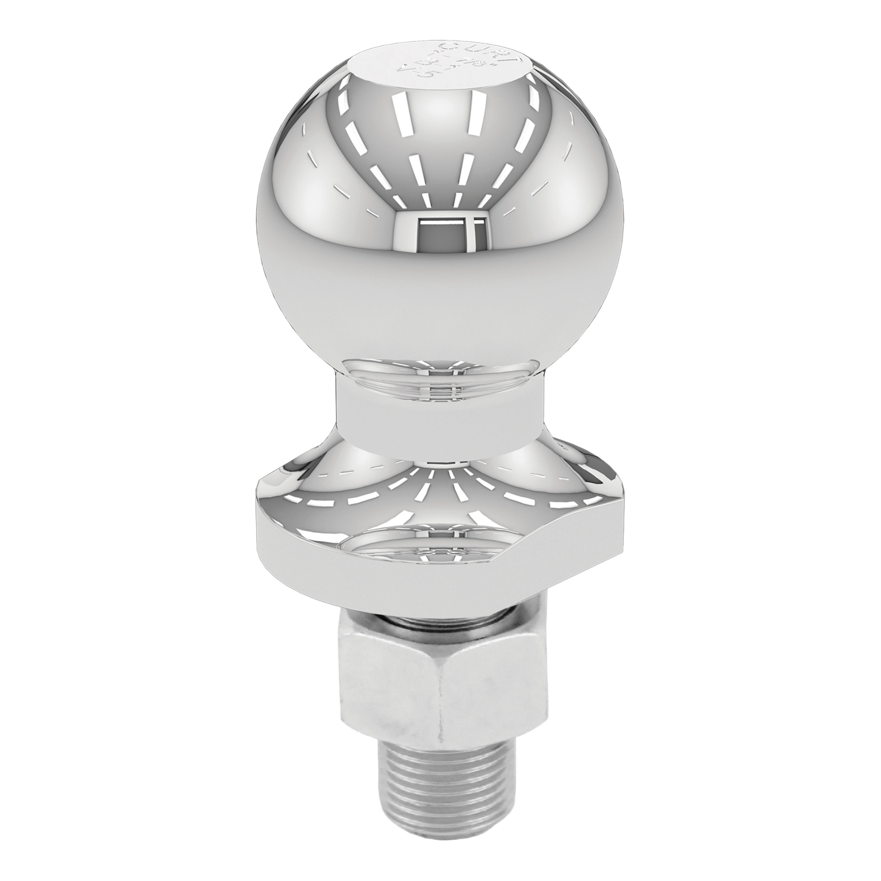 CURT 1-7/8" Trailer Ball (3/4" x 1-5/8" Shank, 2,000 lbs., Chrome) Trailer Hitch Ball thumbnail 0