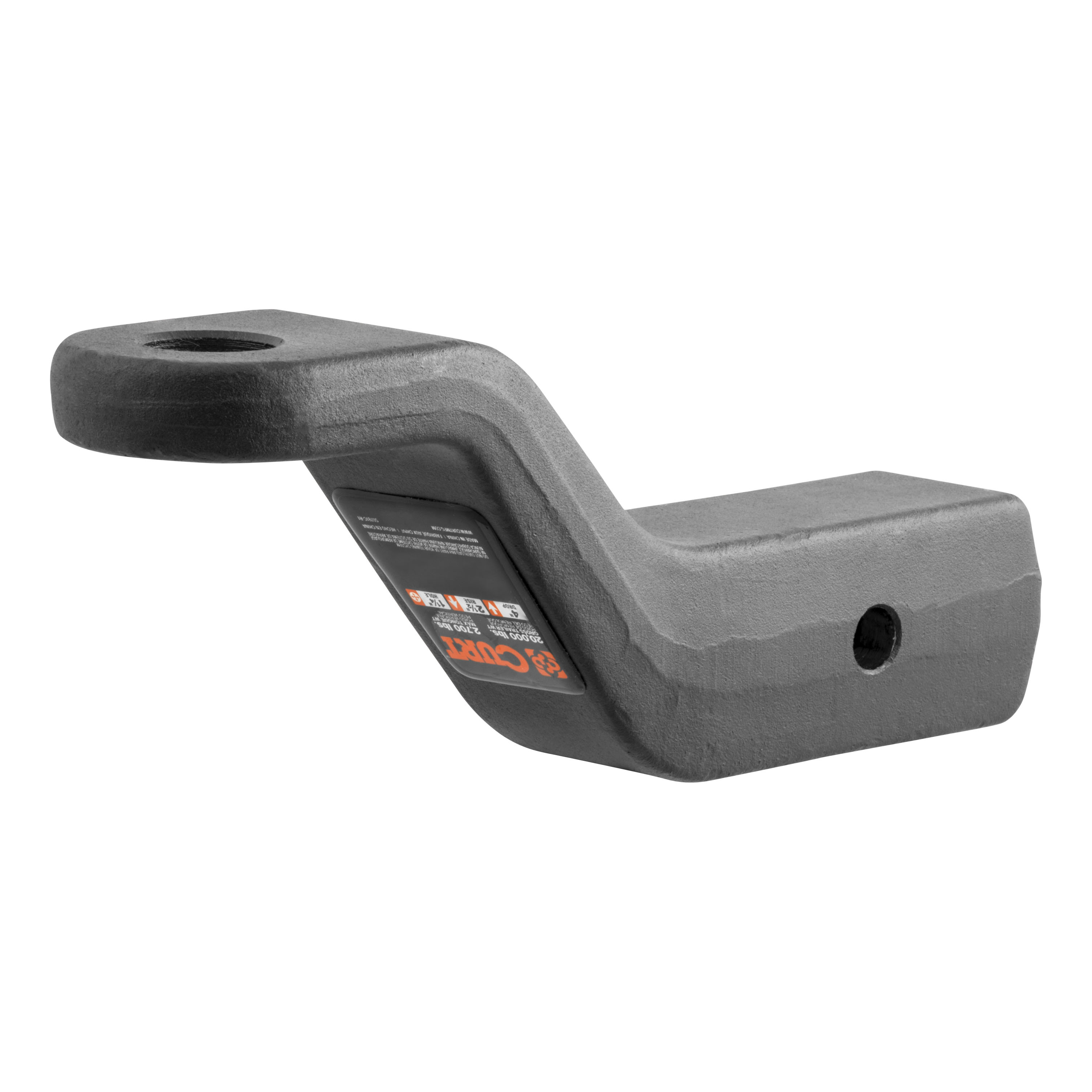 CURT Commercial Duty Forged Ball Mount (2-1/2" Shank, 20,000 lbss., 4" Drop) Trailer Hitch Ball Mount thumbnail 1