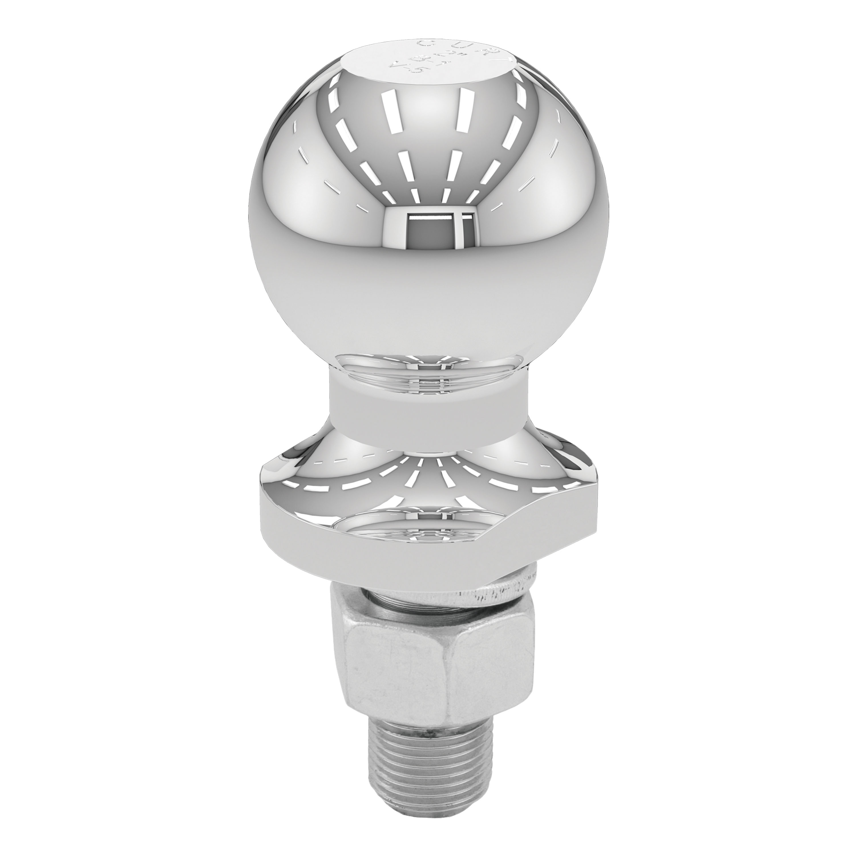 CURT 2" Trailer Ball (3/4" x 1-3/4" Shank, 3,500 lbs., Chrome, Packaged) Trailer Hitch Ball thumbnail 0