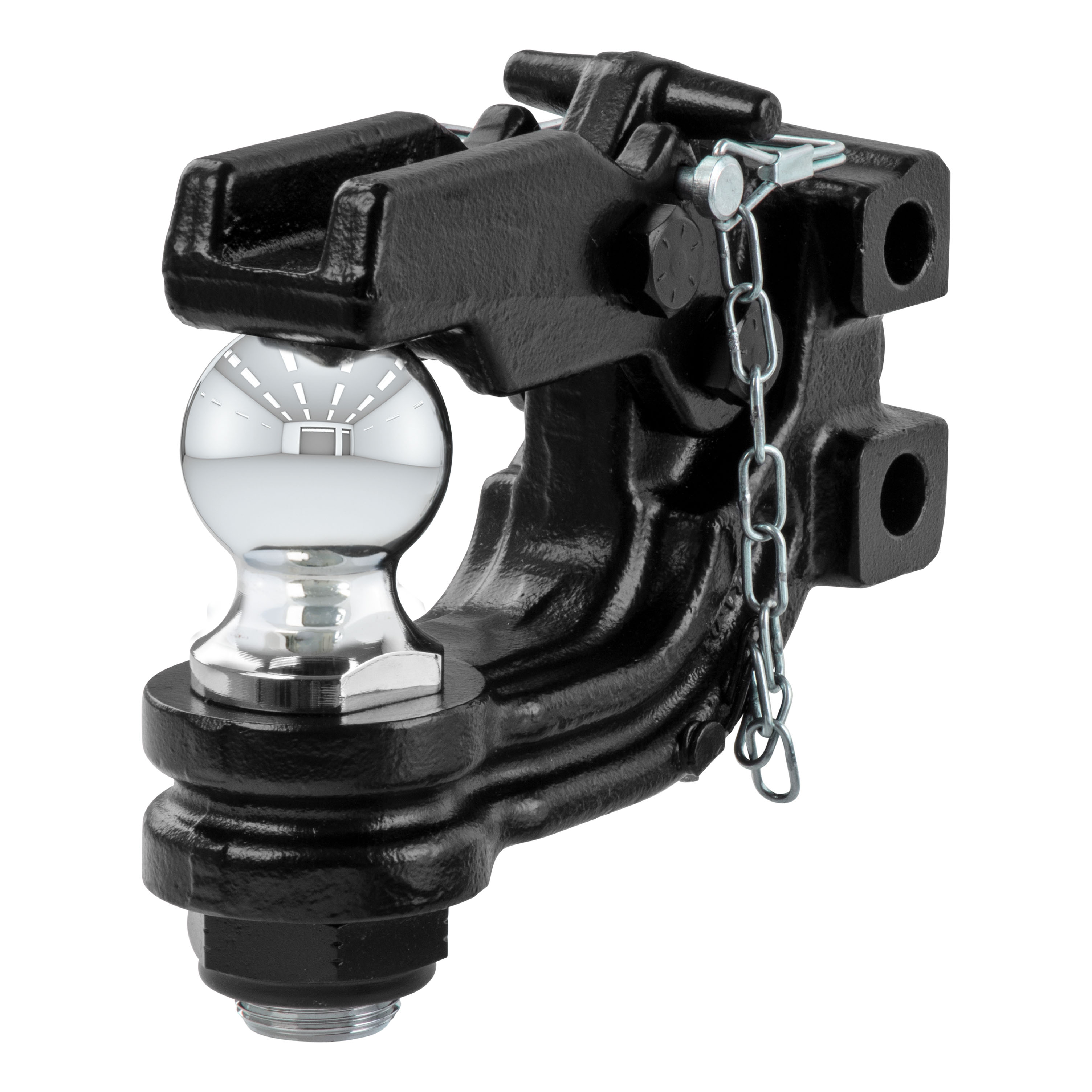 CURT Replacement Channel Mount Ball & Pintle Hitch (2" Ball, 10,000 lbs.) Trailer Hitch Pintle Hook Mount thumbnail 0