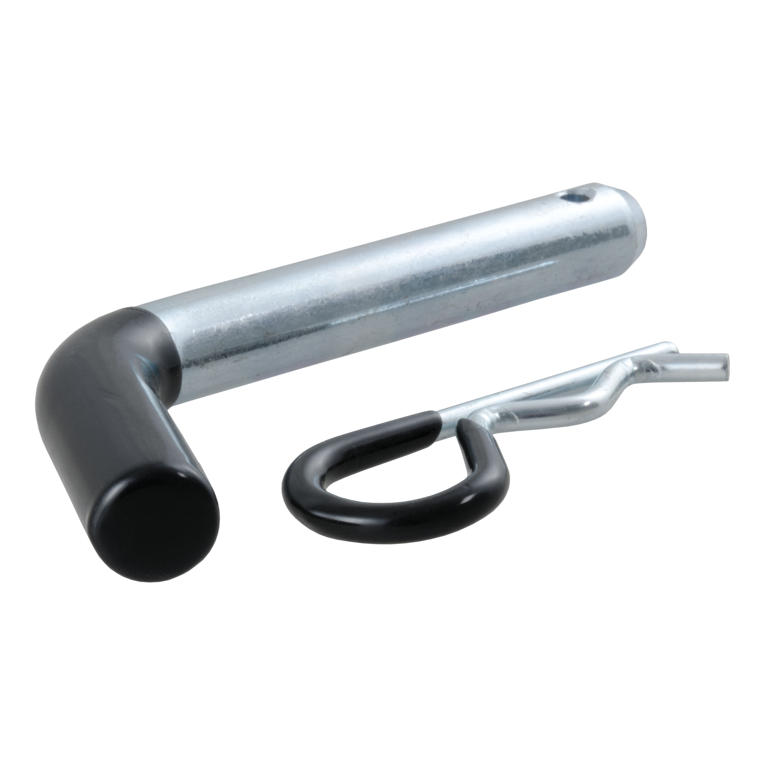 CURT 5/8" Hitch Pin (2" Receiver, Zinc with Rubber Grip, Packaged) Trailer Hitch Pin thumbnail 1